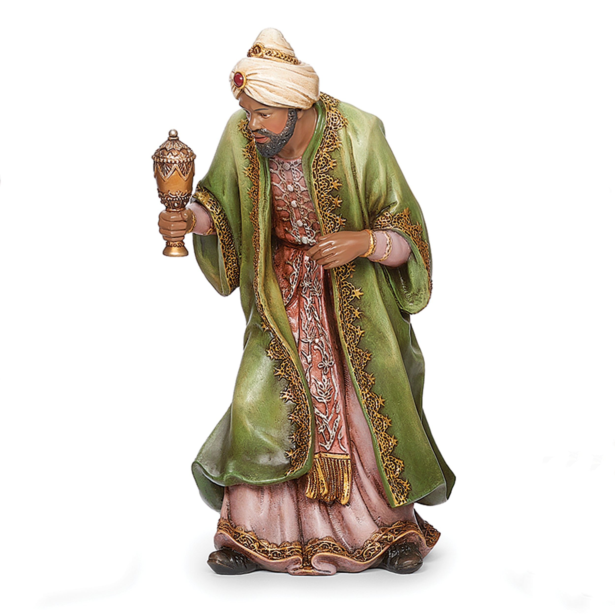 Joseph's Studio King Balthazar with Green Robe Nativity Figure
