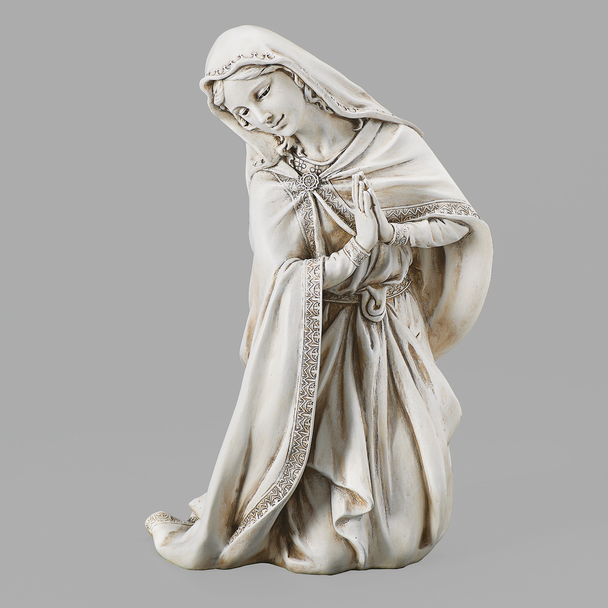 Joseph’s Studio Kneeling Mary Garden Figure - 21" Scale