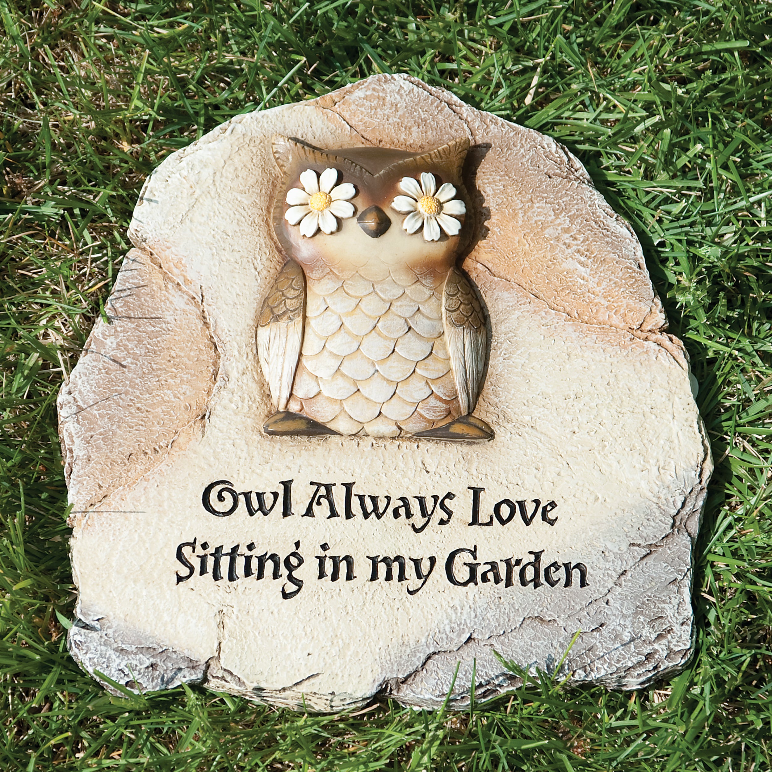 Owl Always Love Sitting in My Garden Stepping Stone