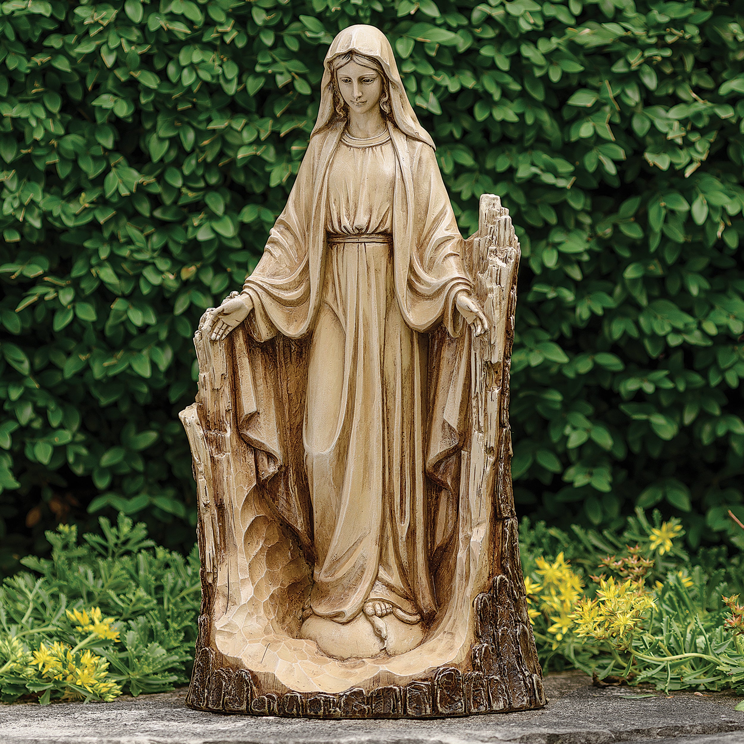 Joseph's Studio Carved-Look Lady of Grace Garden Statue