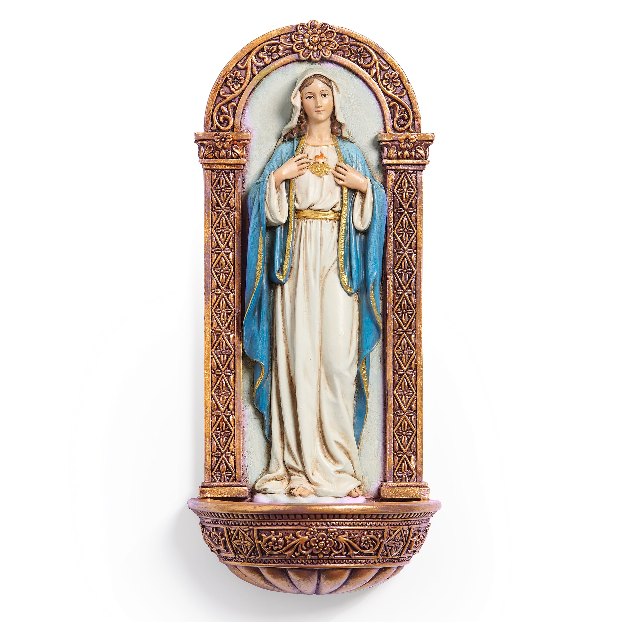 Joseph's Studio Immaculate Heart of Mary Holy Water Font – Renaissance Collection
