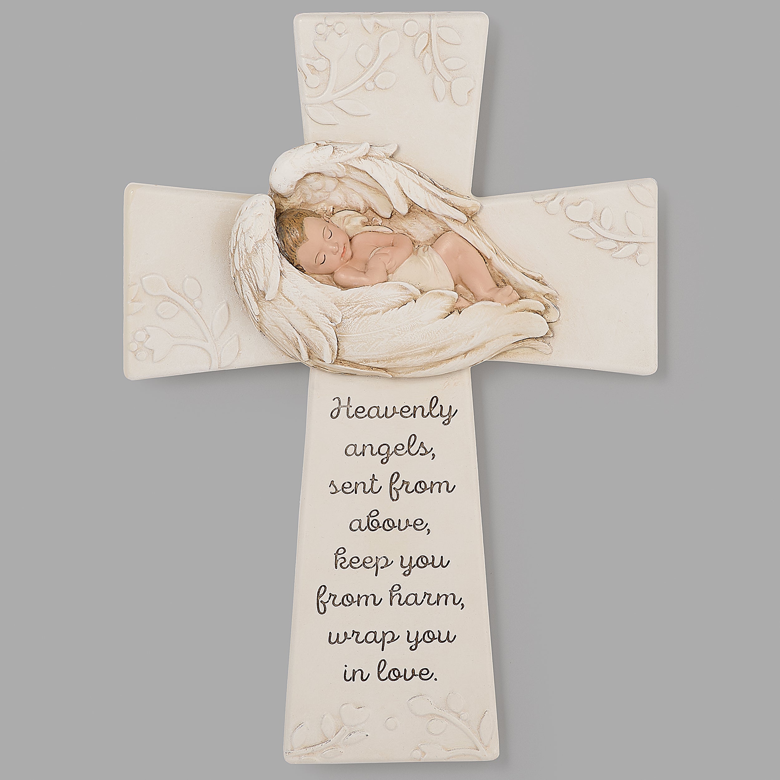 Joseph's Studio Baby in Wings Wall Cross