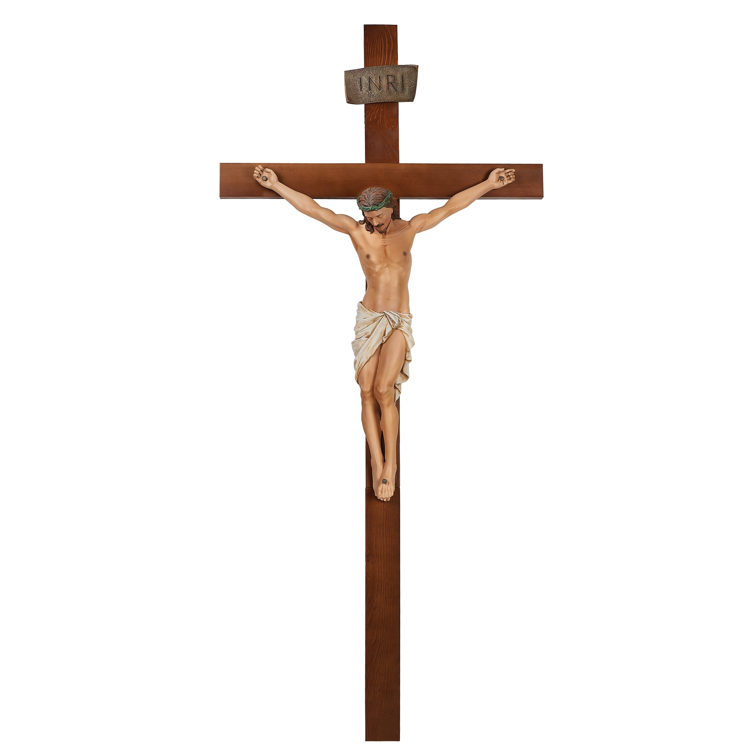 Joseph's Studio Life-Size Crucifix with INRI Plaque