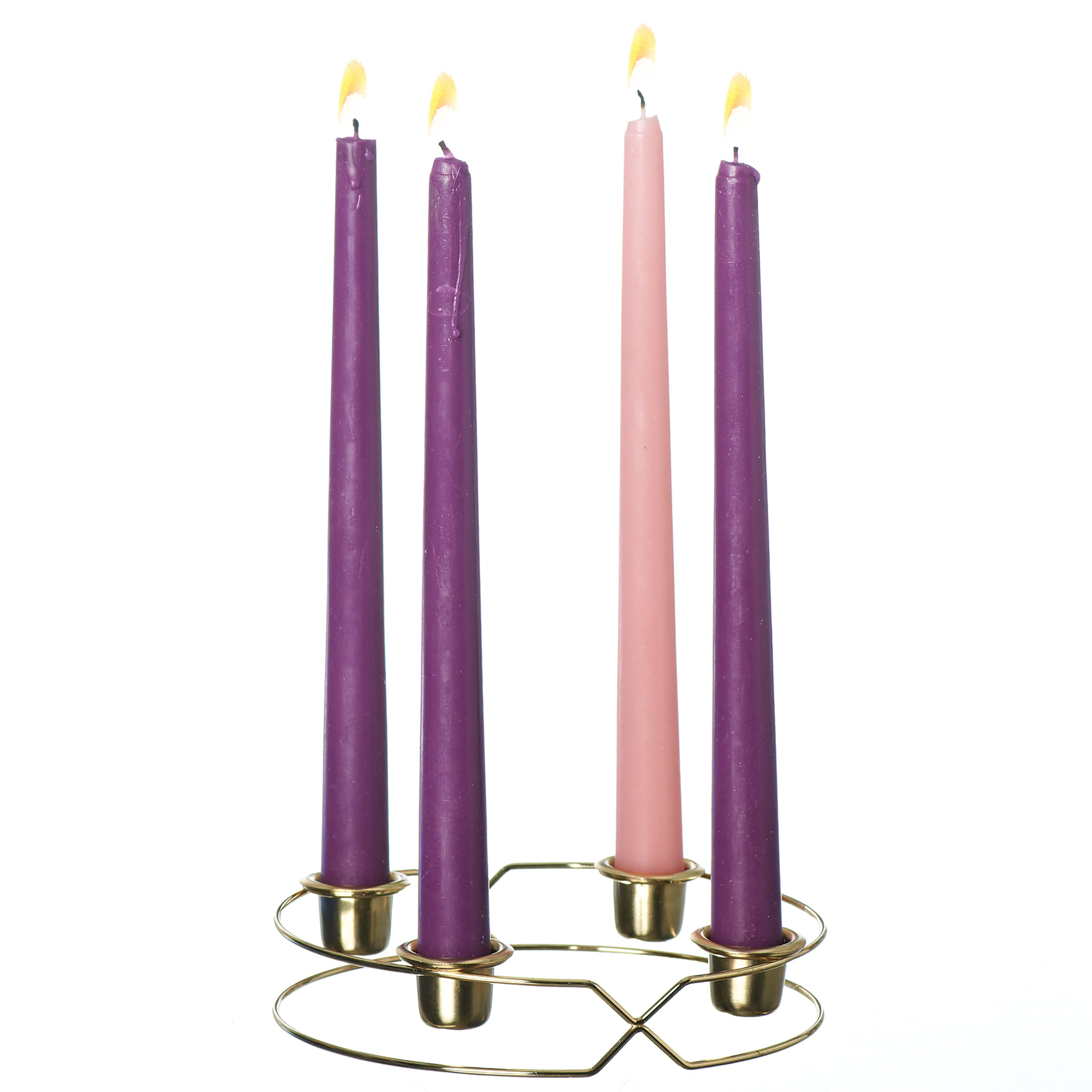 Metal Advent Wreath with Candles