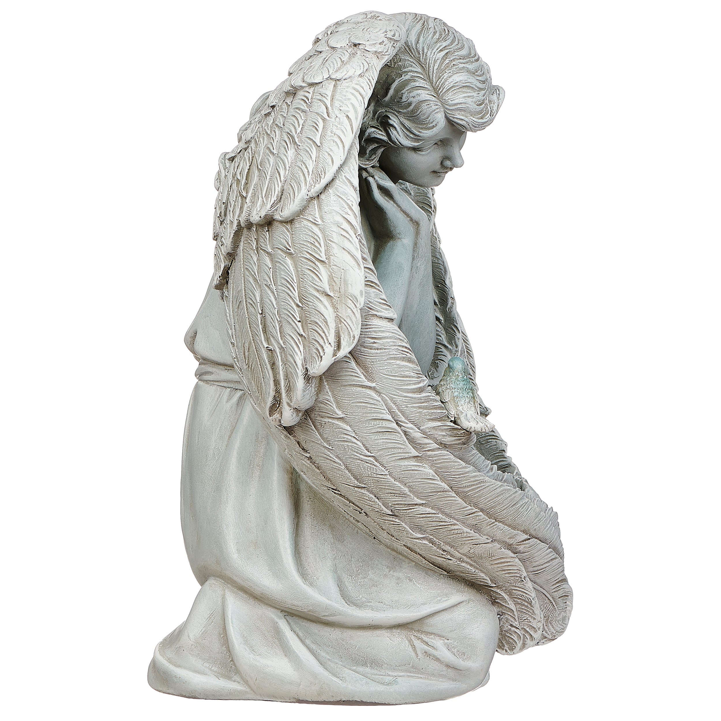 Joseph's Studio Kneeling Angel Bird Feeder Garden Statue