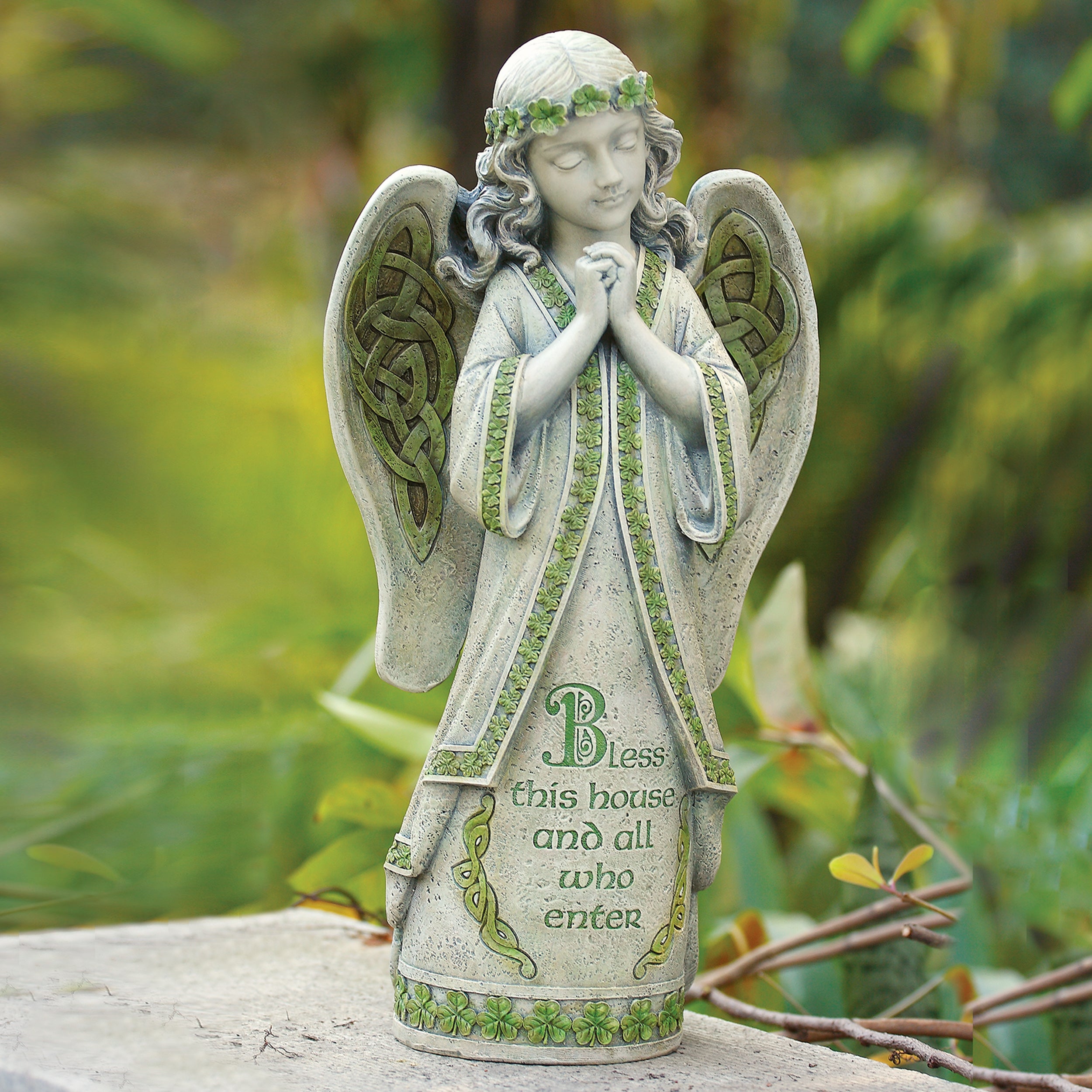 Joseph's Studio Irish Blessings Angel Garden Statue