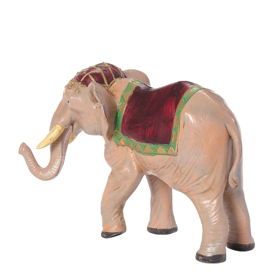 Fontanini Elephant with Saddle Blanket - 5" Scale