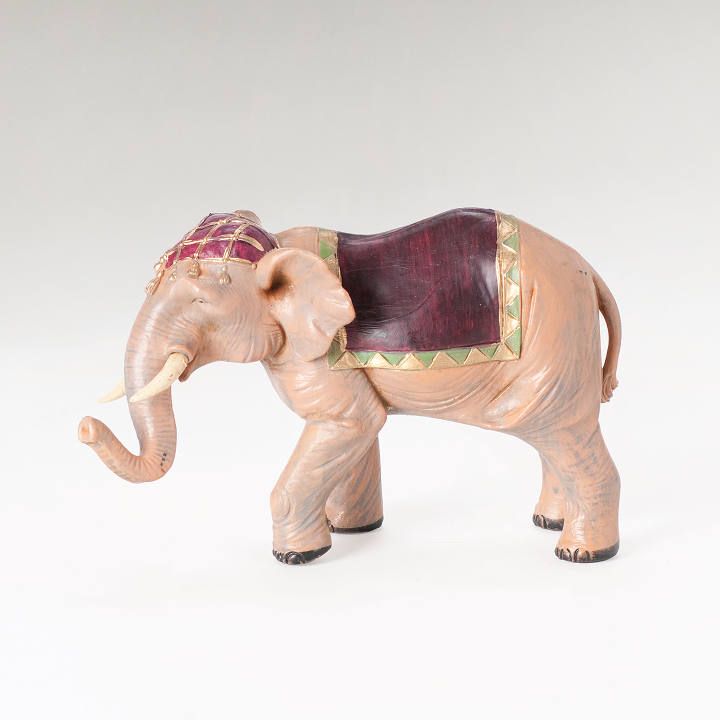 Fontanini Elephant with Saddle Blanket - 5" Scale