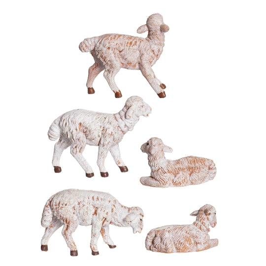 Fontanini White Sheep Variety Set - 5" Scale