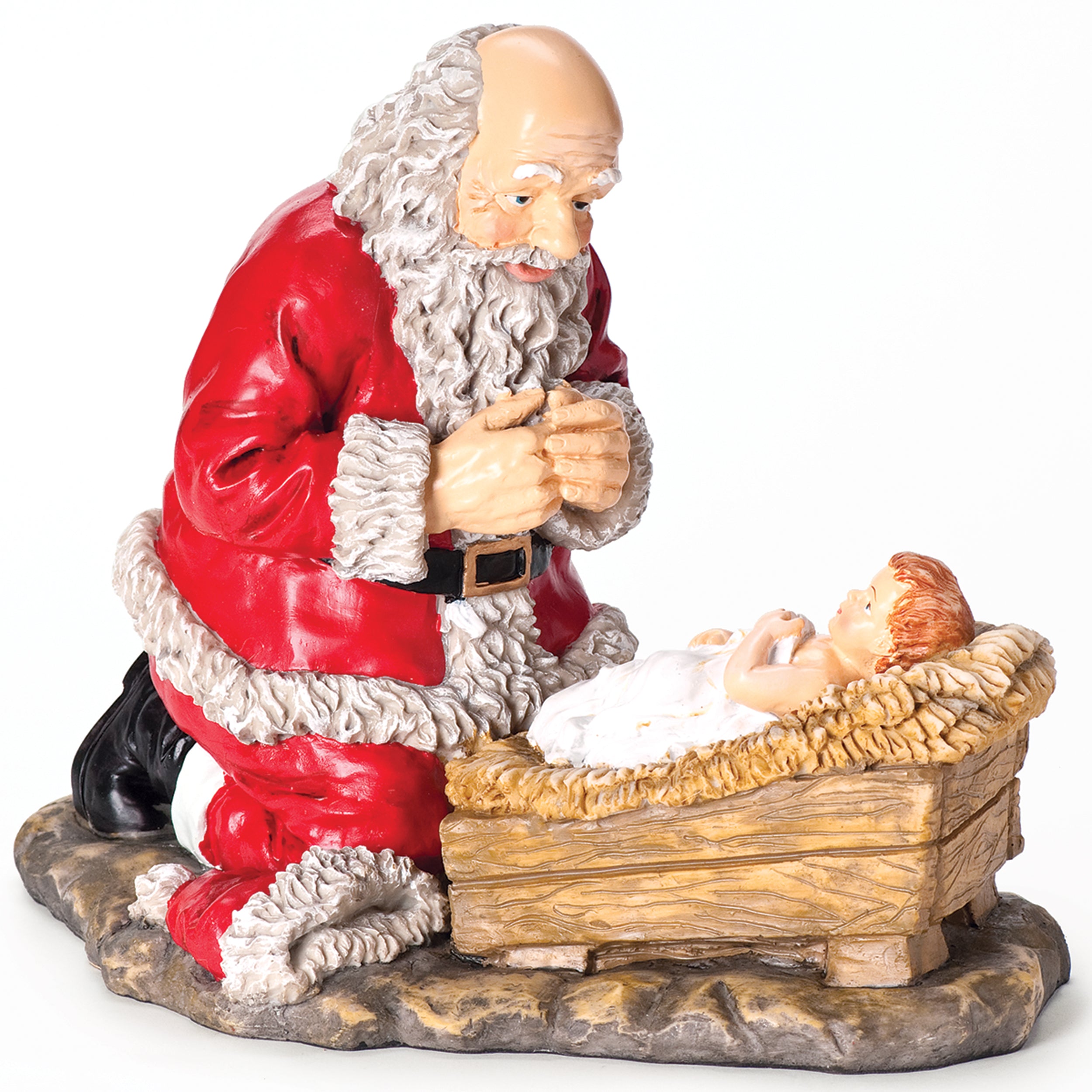 Kneeling Santa Figure