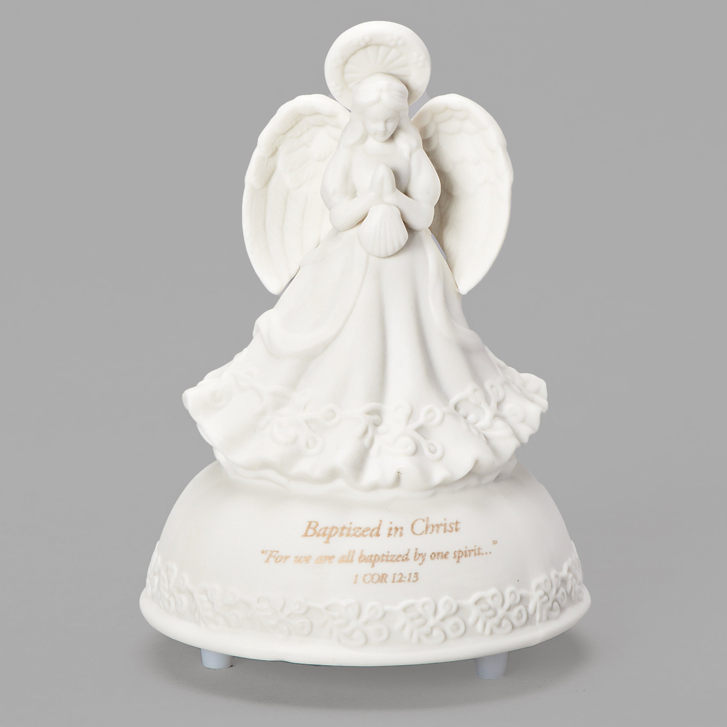 Baptized in Christ Porcelain Musical Angel