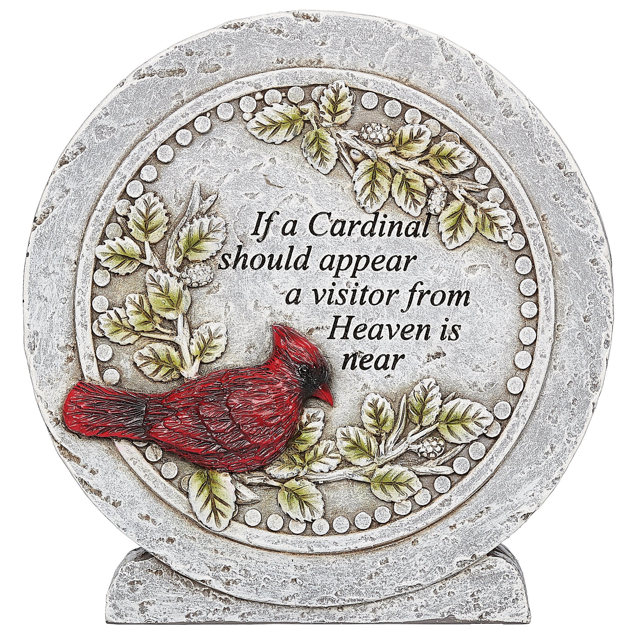 A Visitor from Heaven Cardinal Memorial Plaque