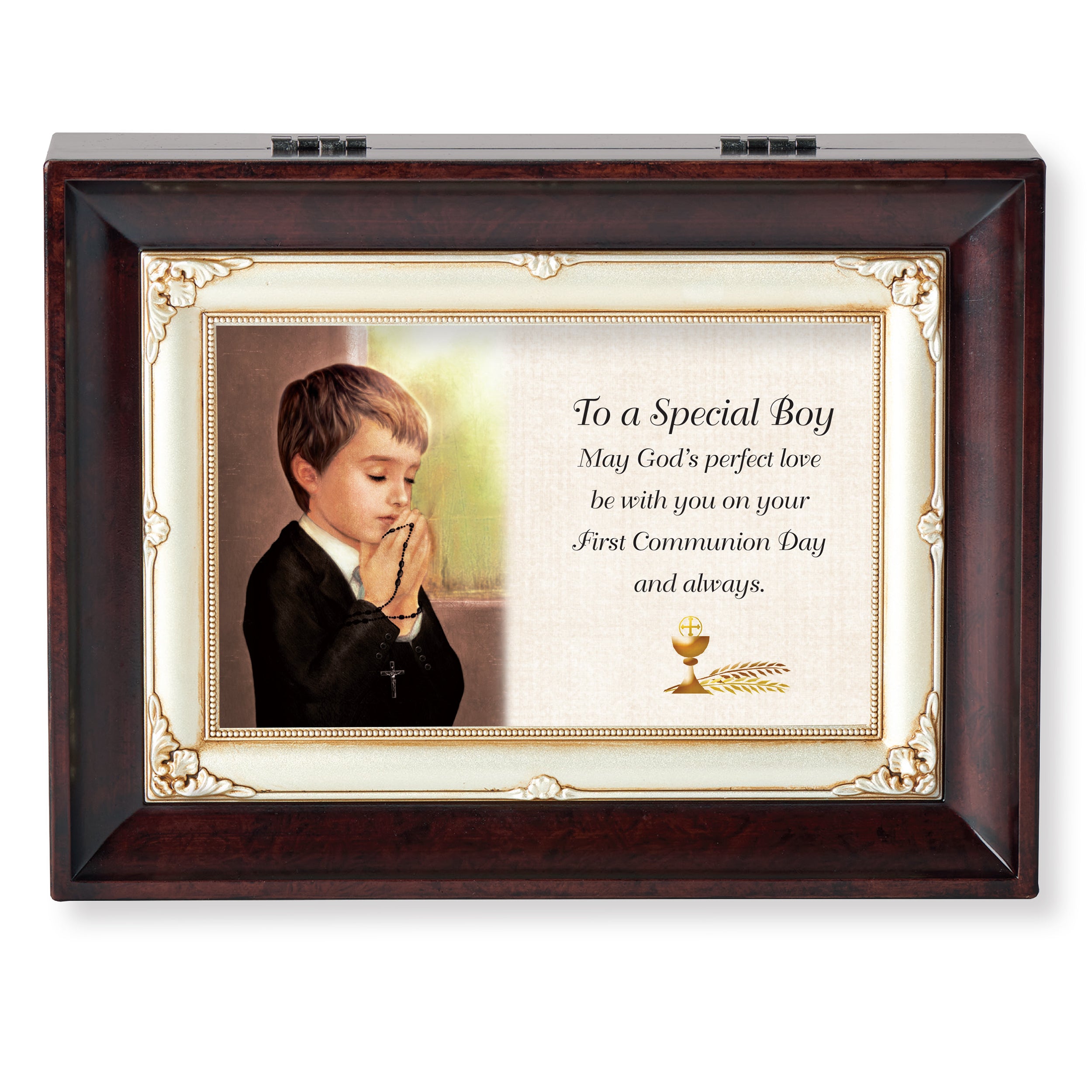 To a Special Boy First Communion Music Box - "Amazing Grace" Tune