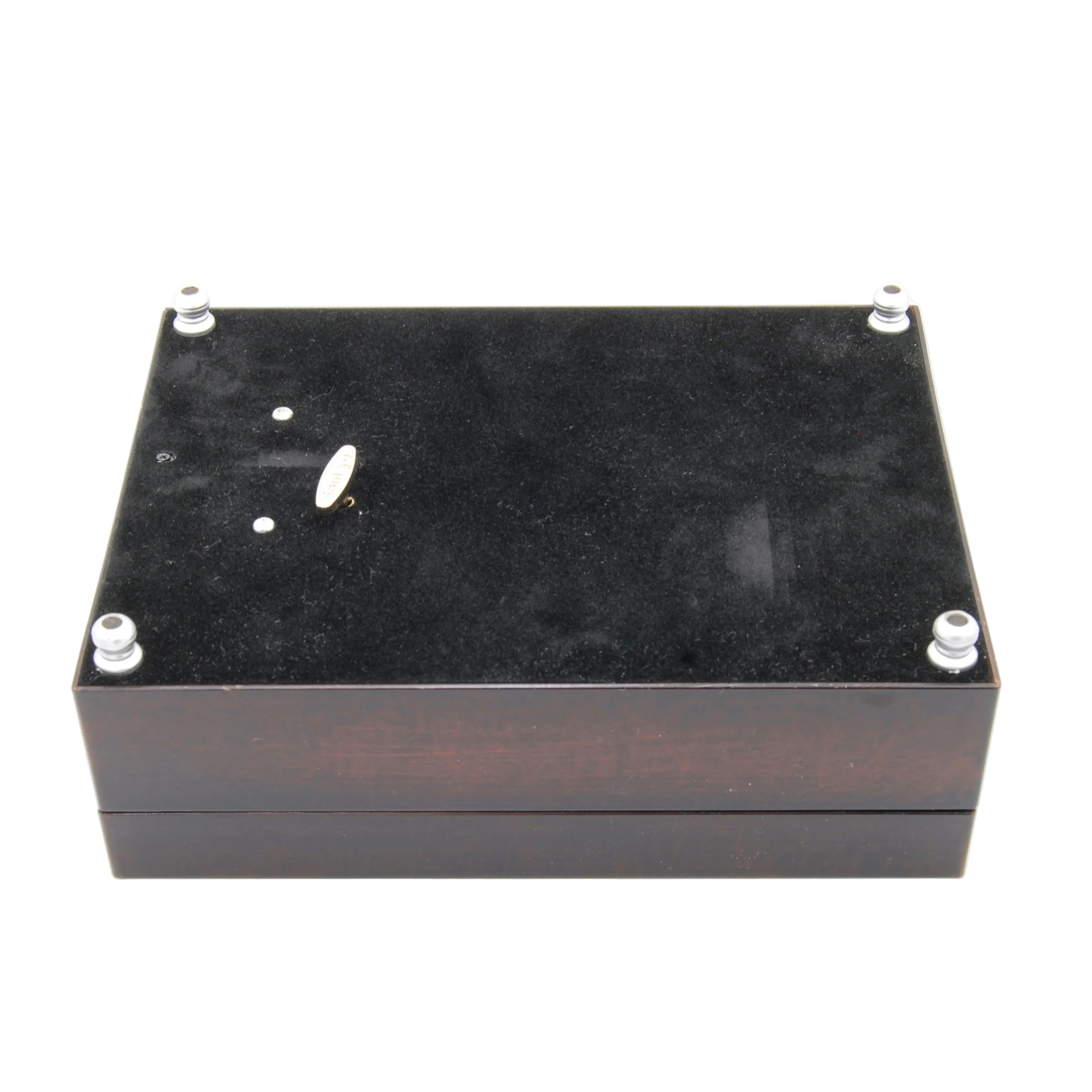 Black rectangular box on a white background