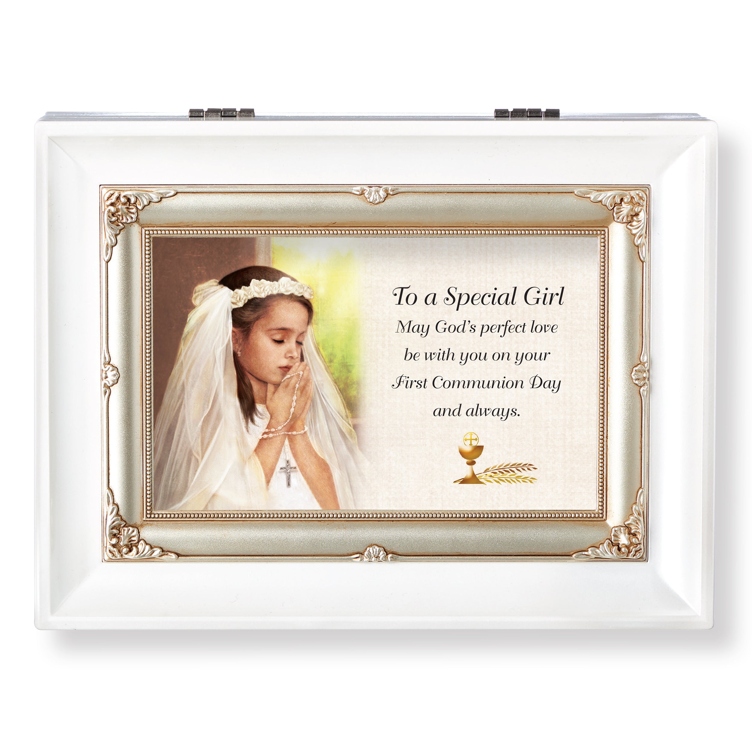 To a Special Girl First Communion Music Box - "Amazing Grace" Tune