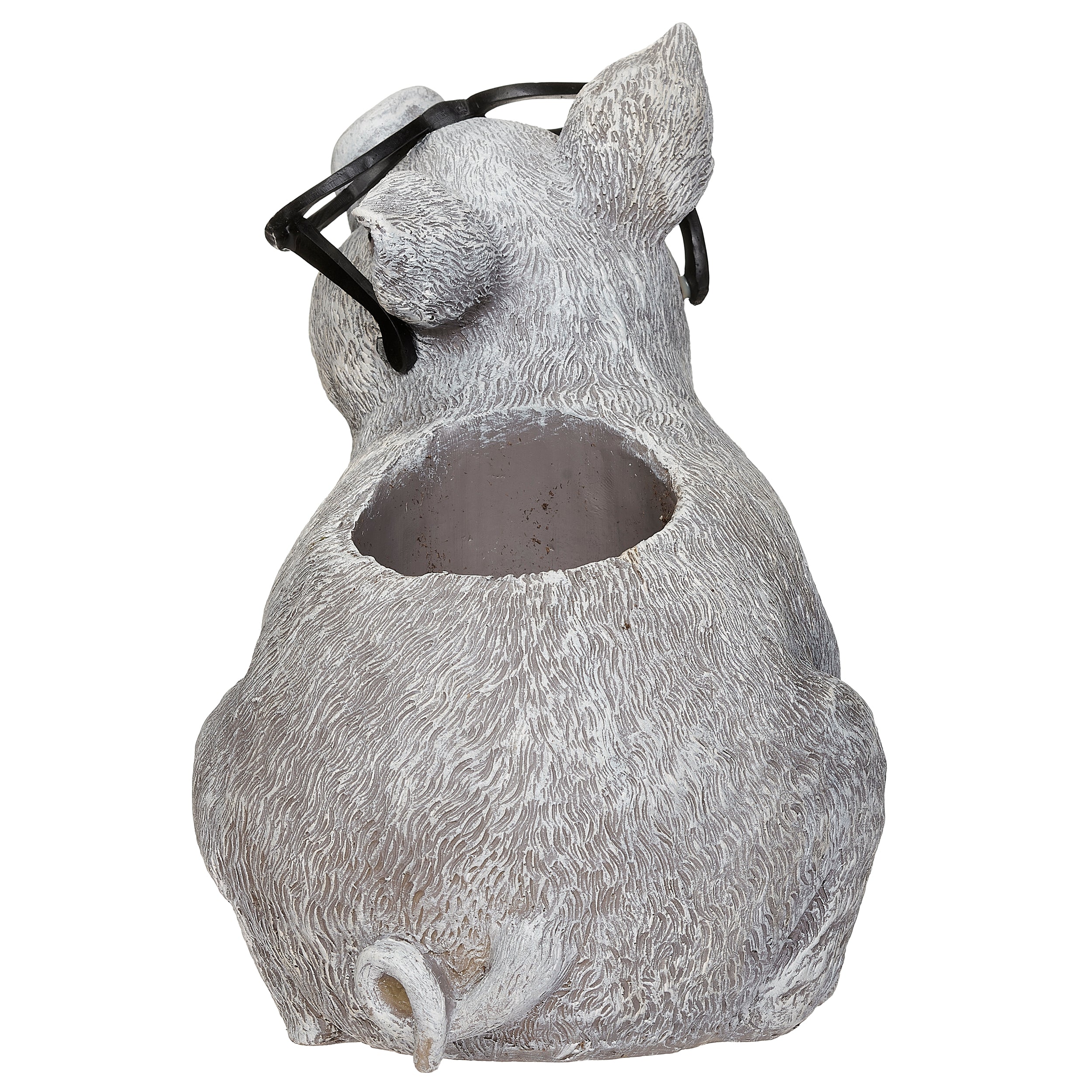 Pudgy Pals Pig with Glasses Planter