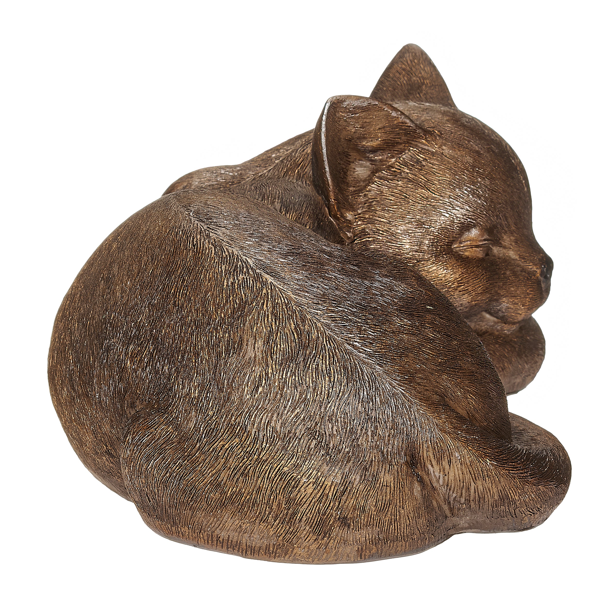 Sleeping Cat Garden Statue
