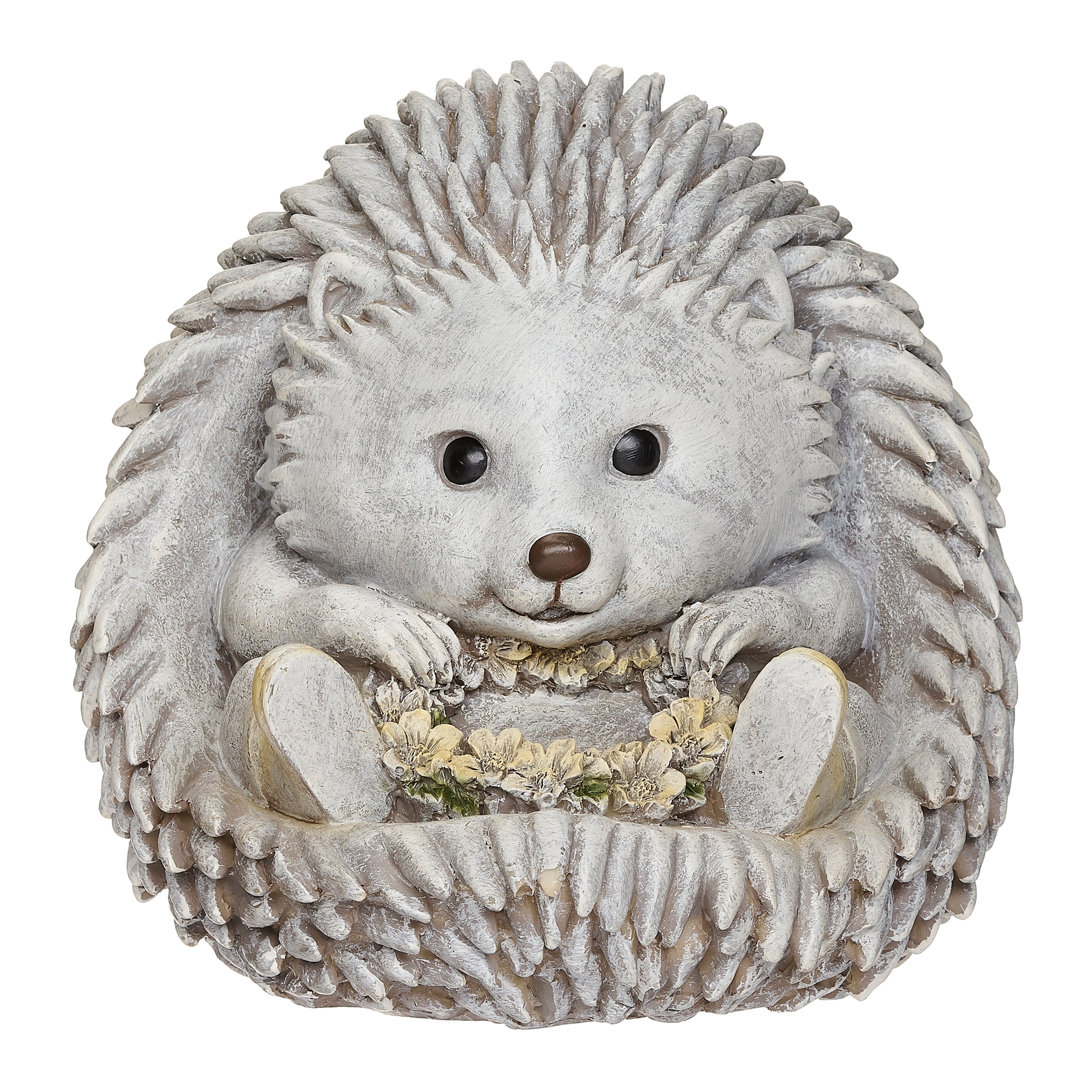 Pudgy Pals Hedgehog in Rain Boots Garden Statue