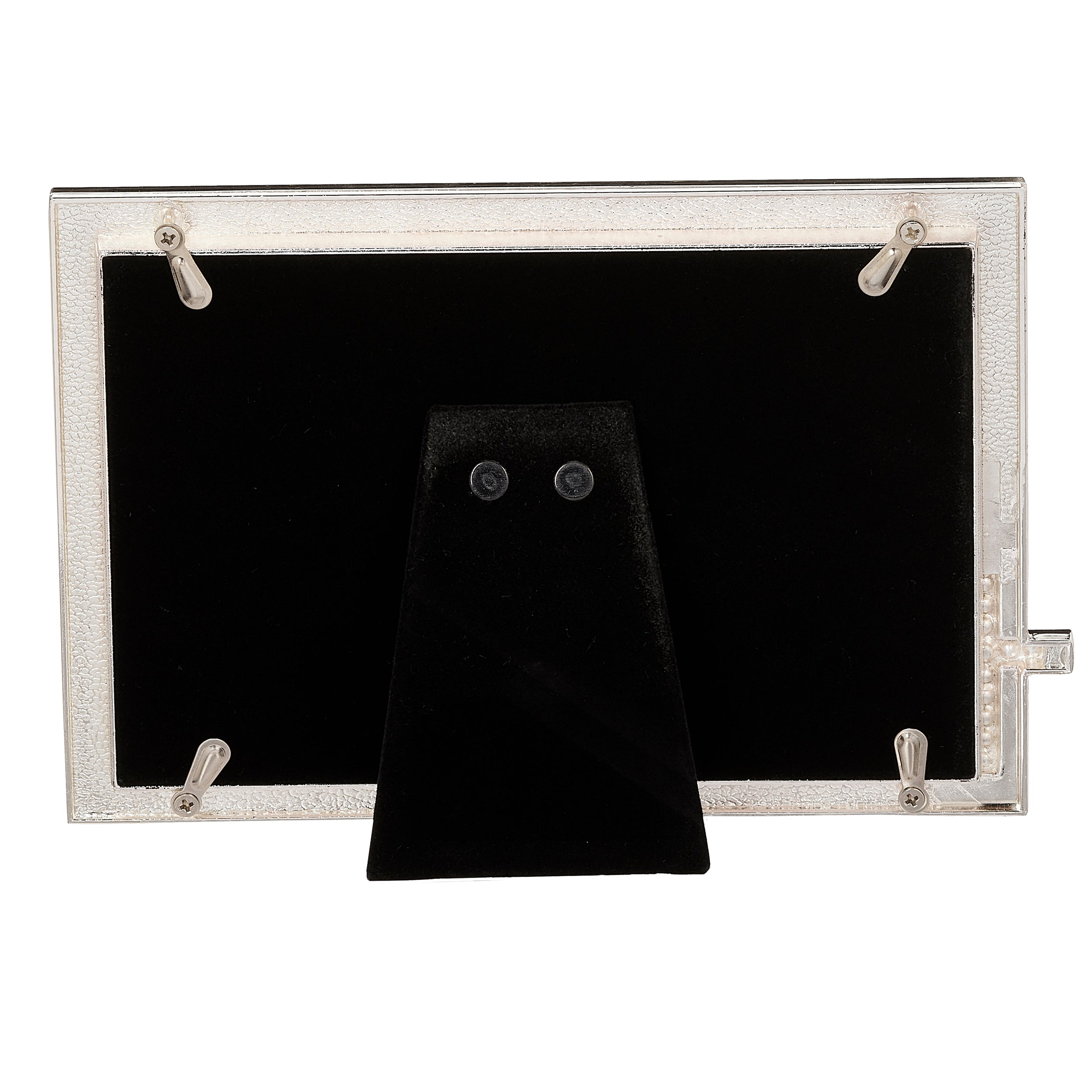 Caroline Collection Ivory Baptism Frame with Crystal Cross