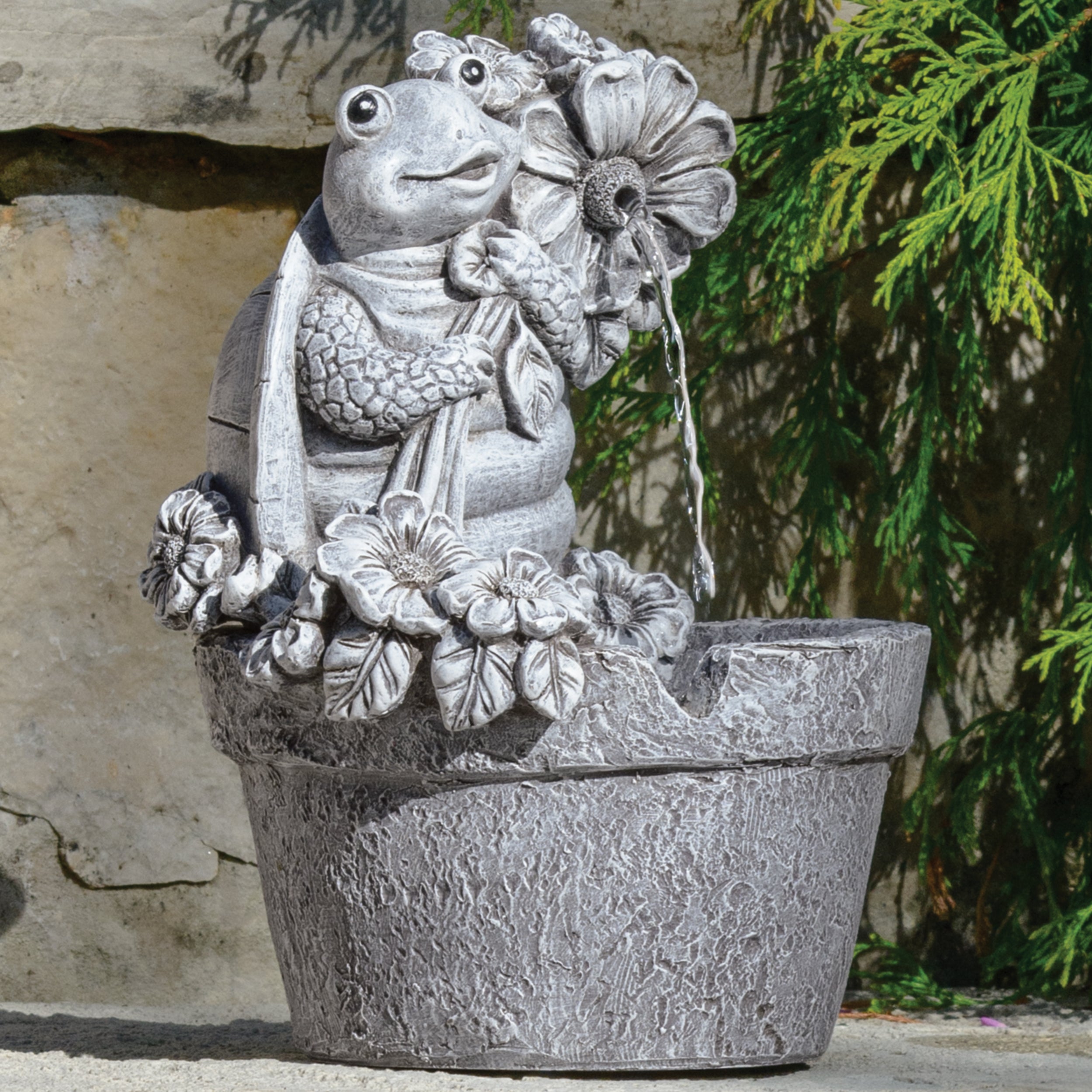 Pudgy Pals Turtle Garden Fountain