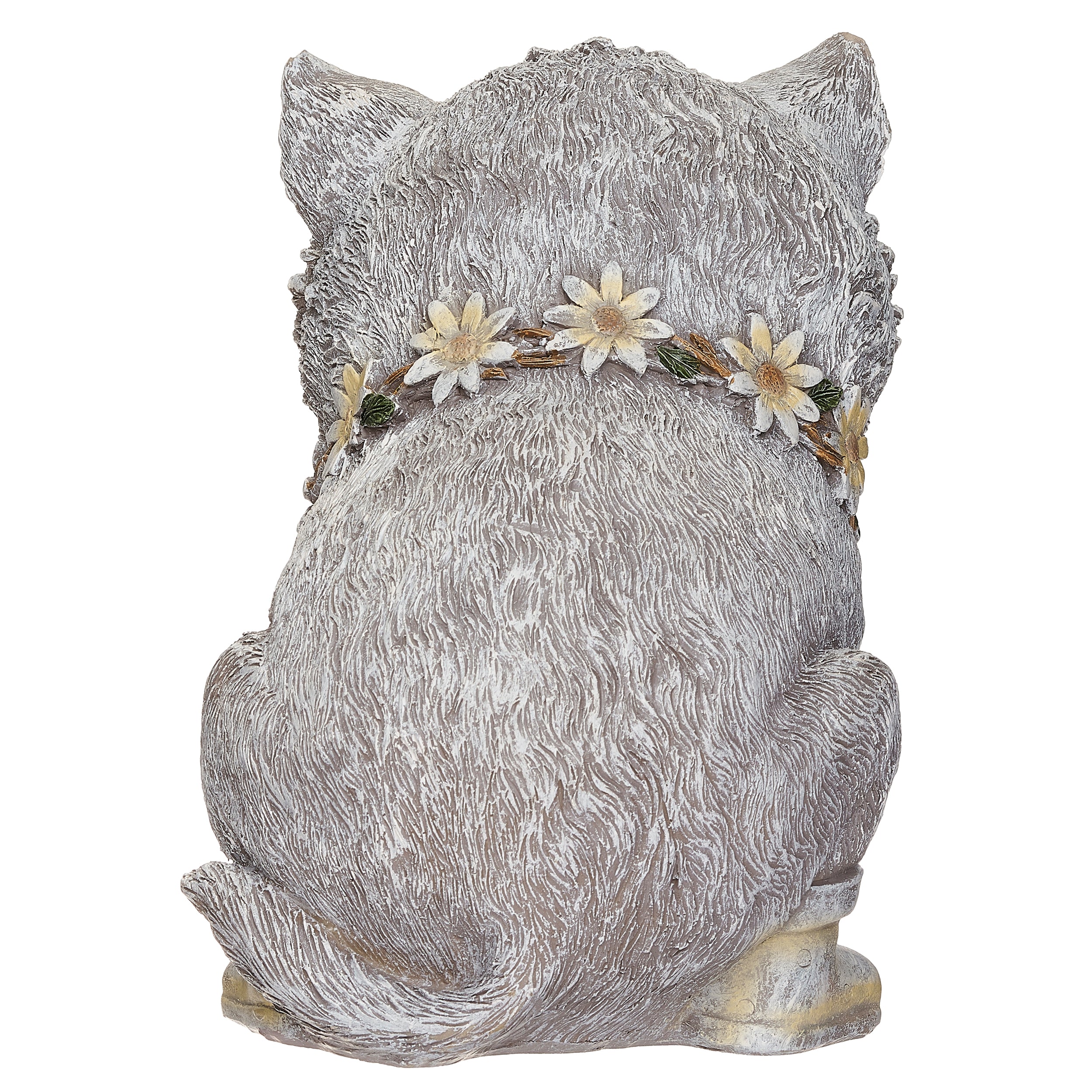 Pudgy Pals Cat in Rain Boots Garden Statue