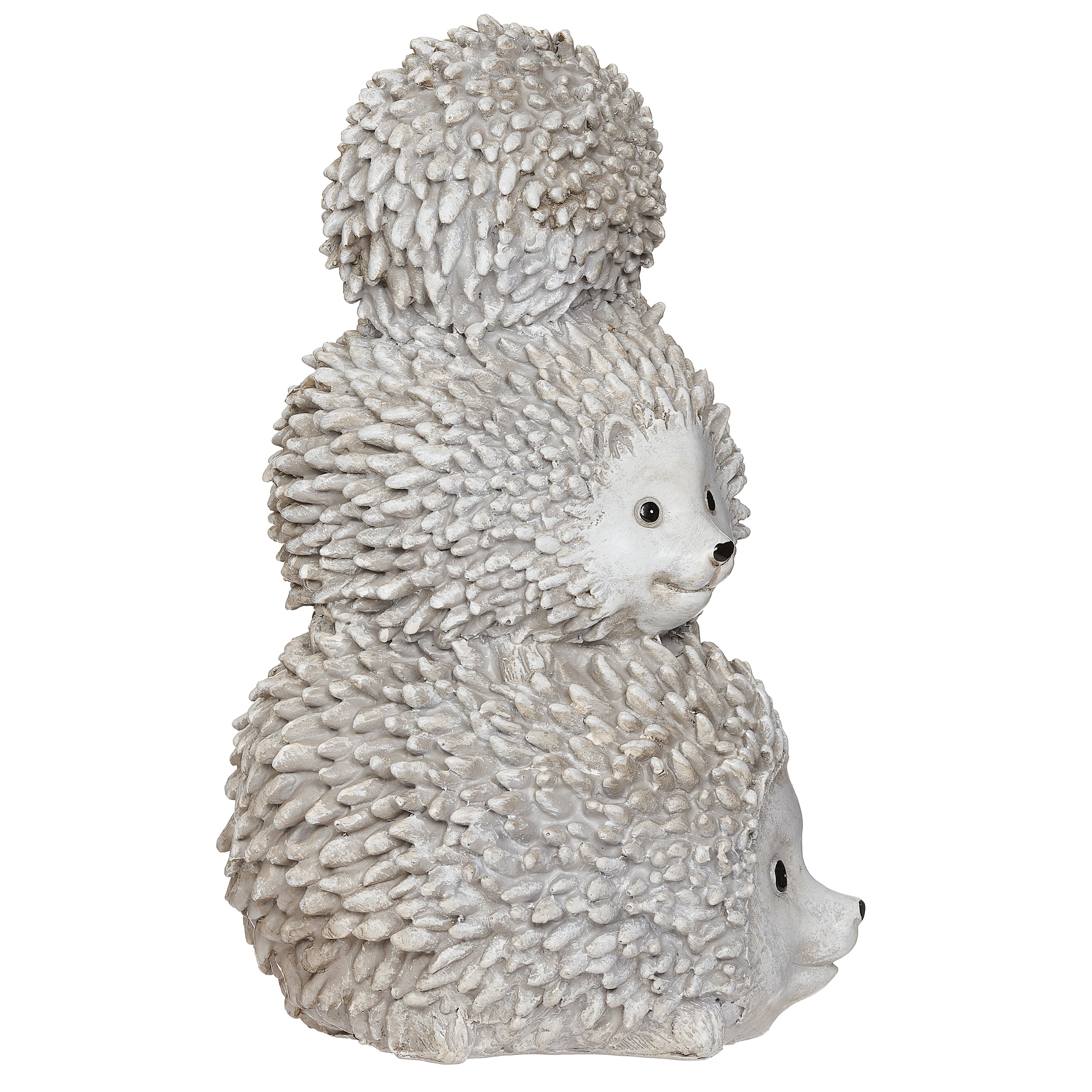 Pudgy Pals Stacked Hedgehog Family Garden Statue