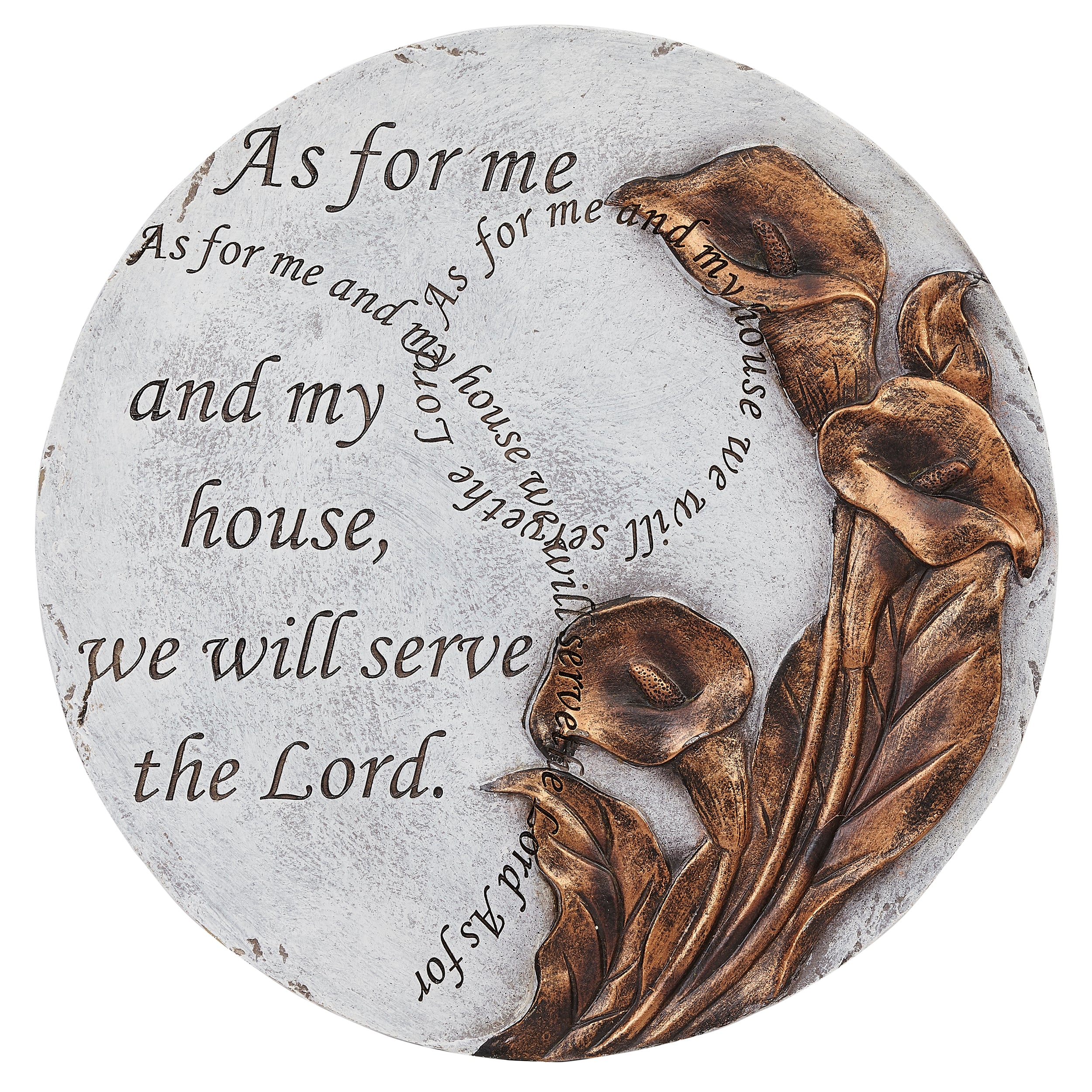 Circle of Love Sentiment Bronze Finish Garden Stepping Stones