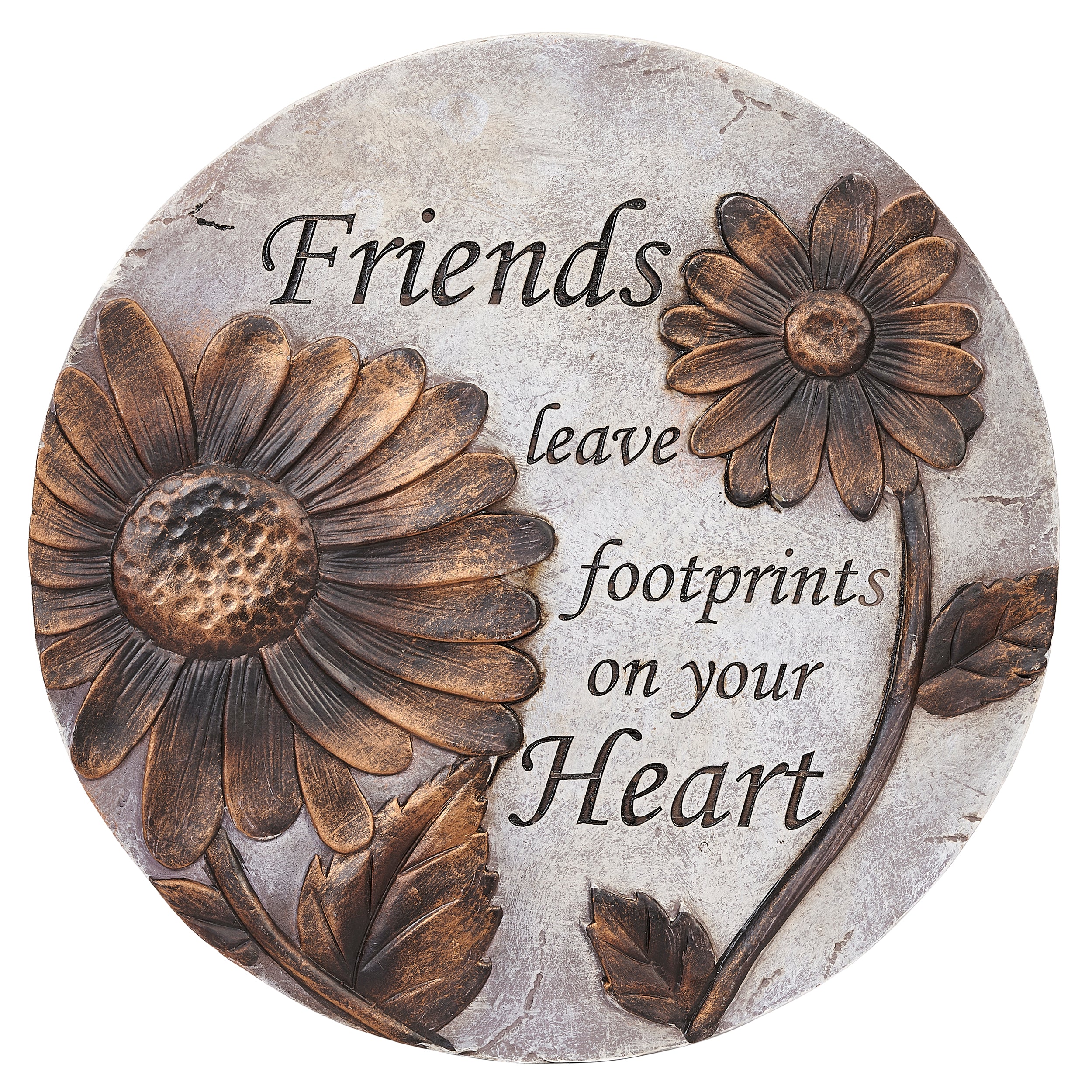 Circle of Love Sentiment Bronze Finish Garden Stepping Stones
