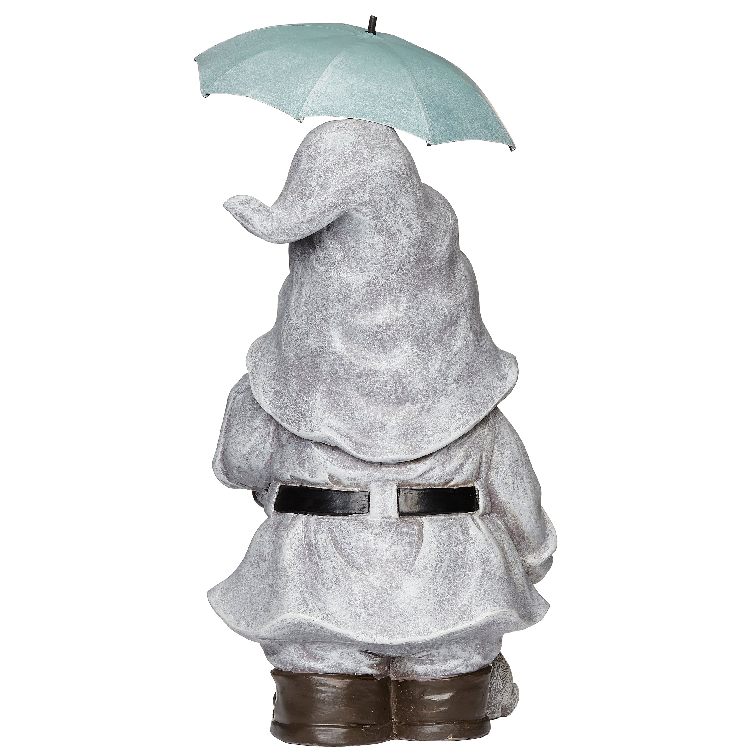 Rainy Day Gnome with Bunny Garden Statue