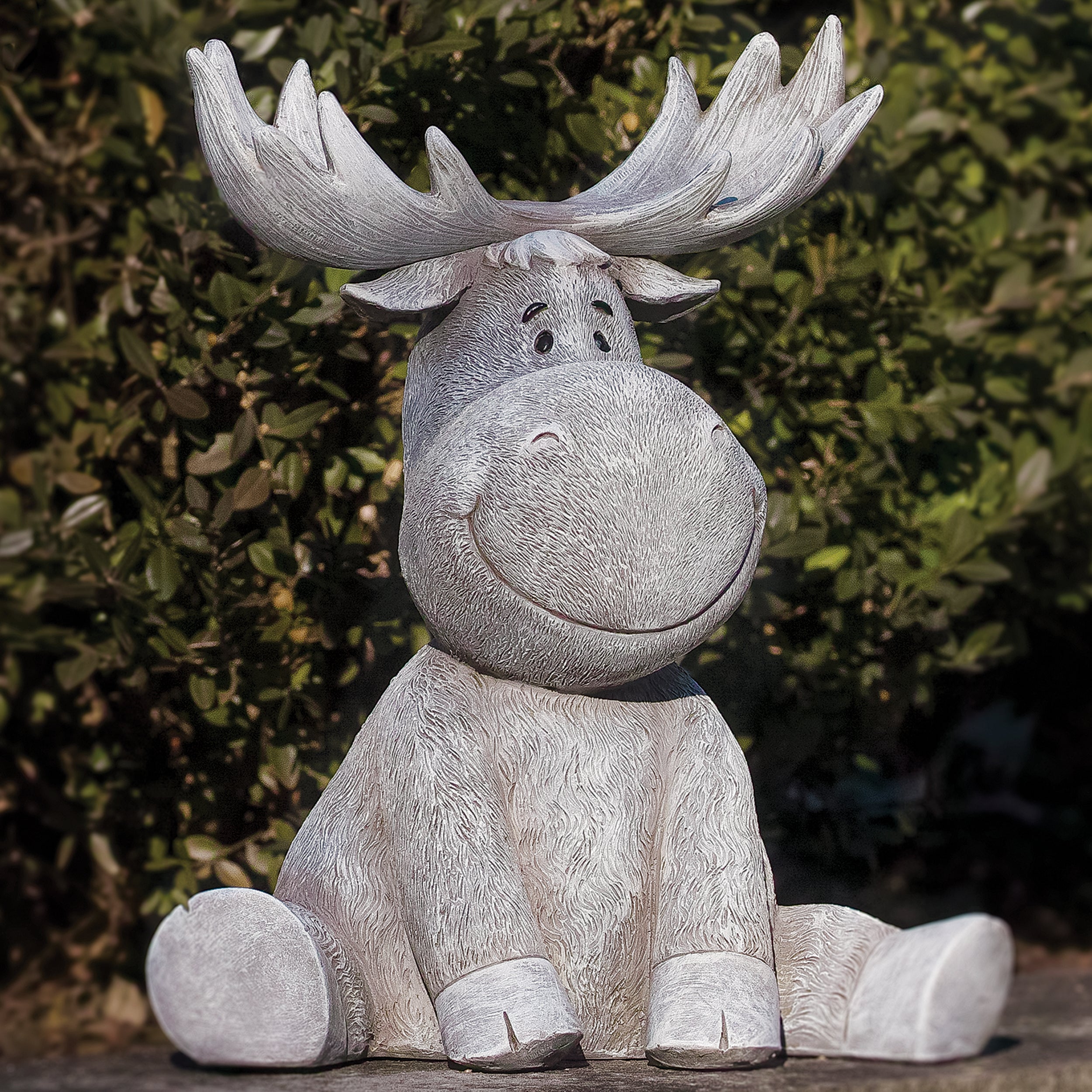Pudgy Pals Moose Garden Statue