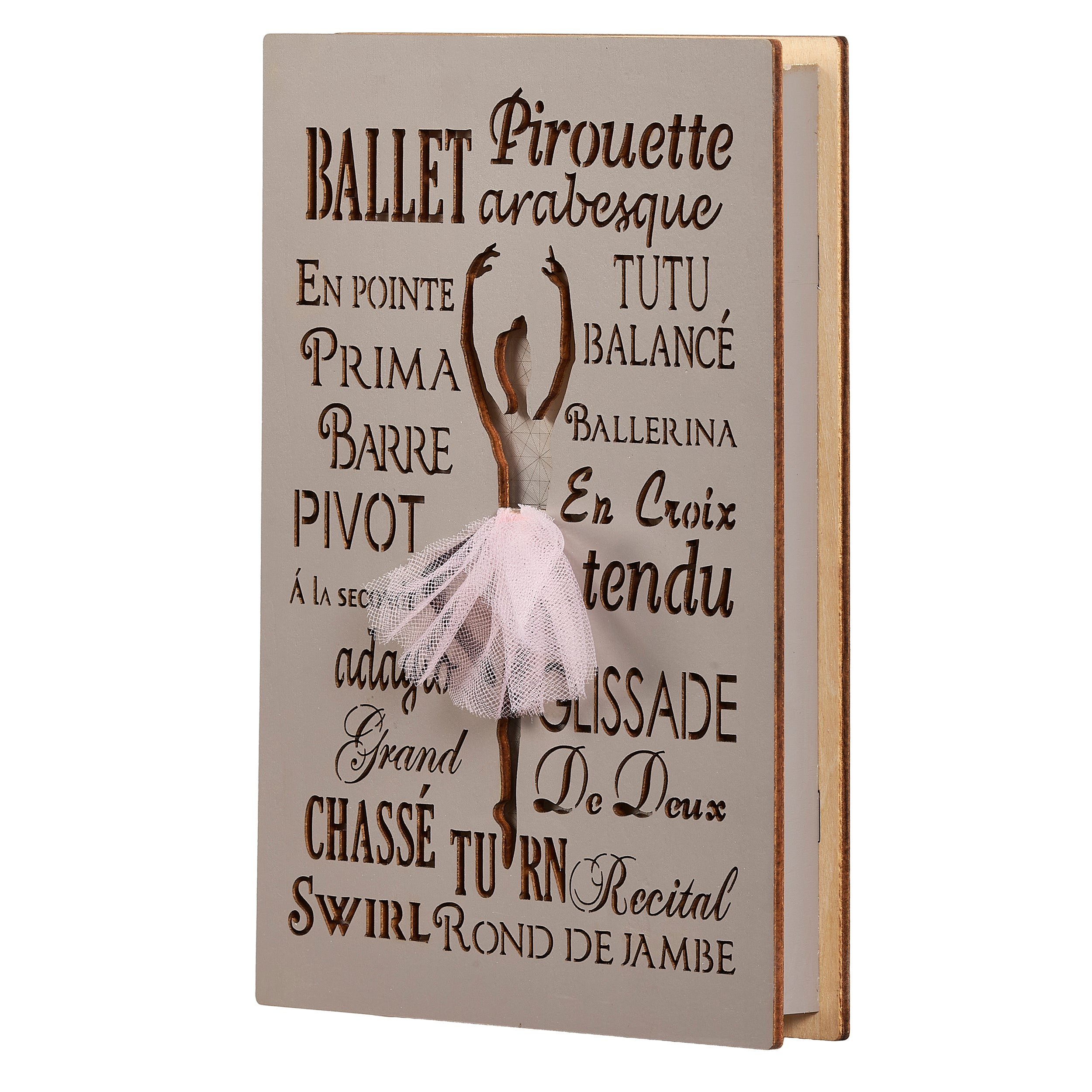 Lighted Ballet Plaque Laser Cut Table Decor