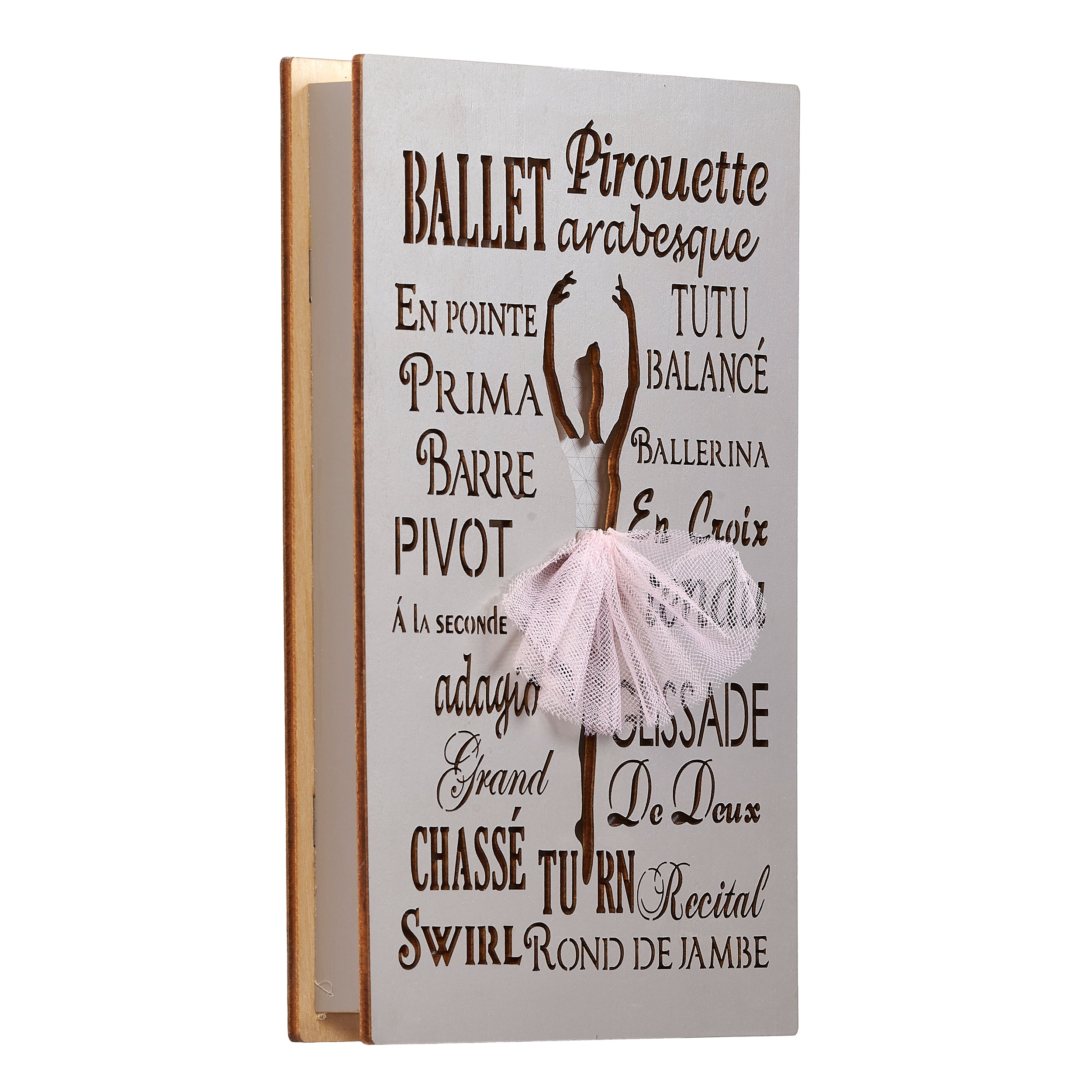 Lighted Ballet Plaque Laser Cut Table Decor