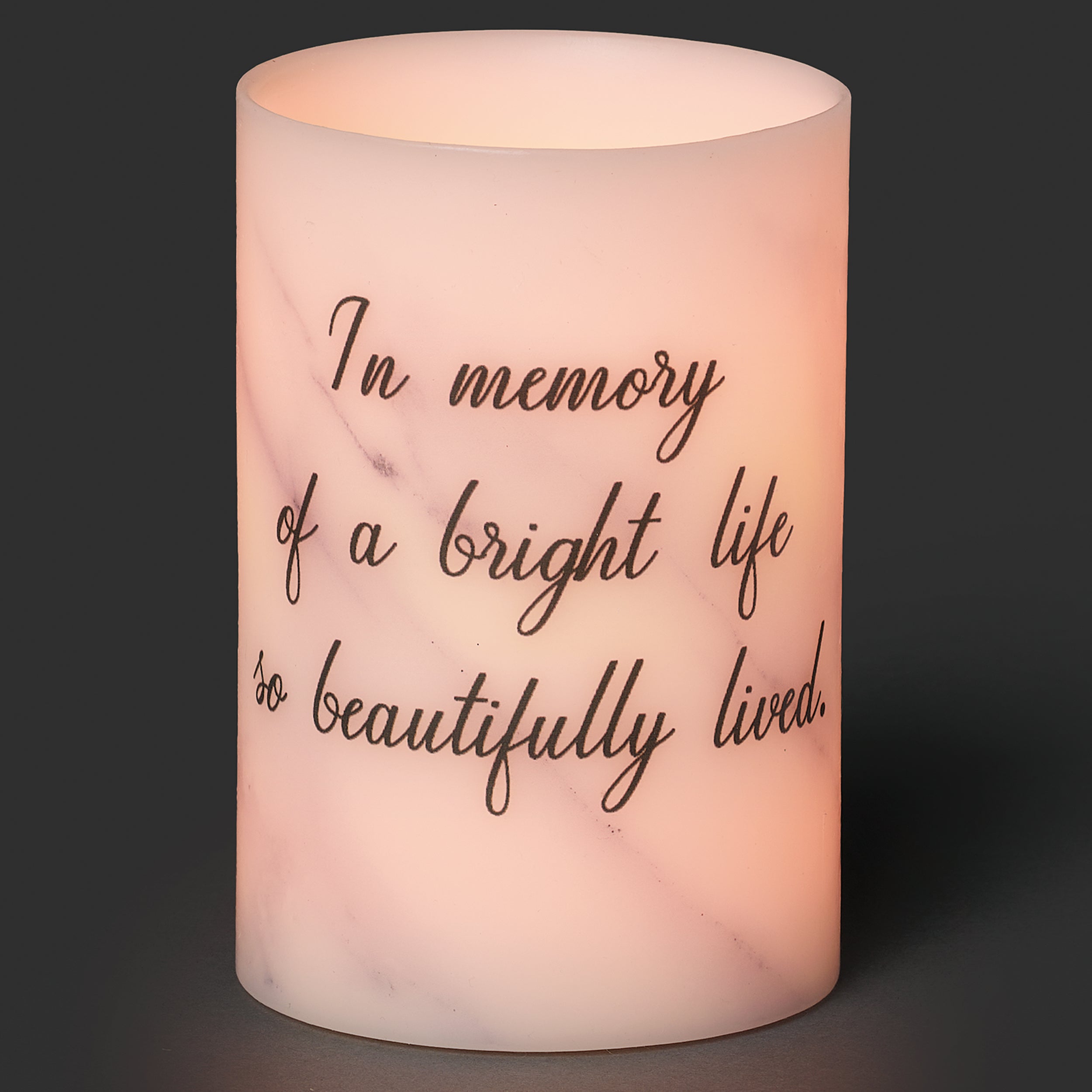 LED "In Memory of a Bright Life" Candle