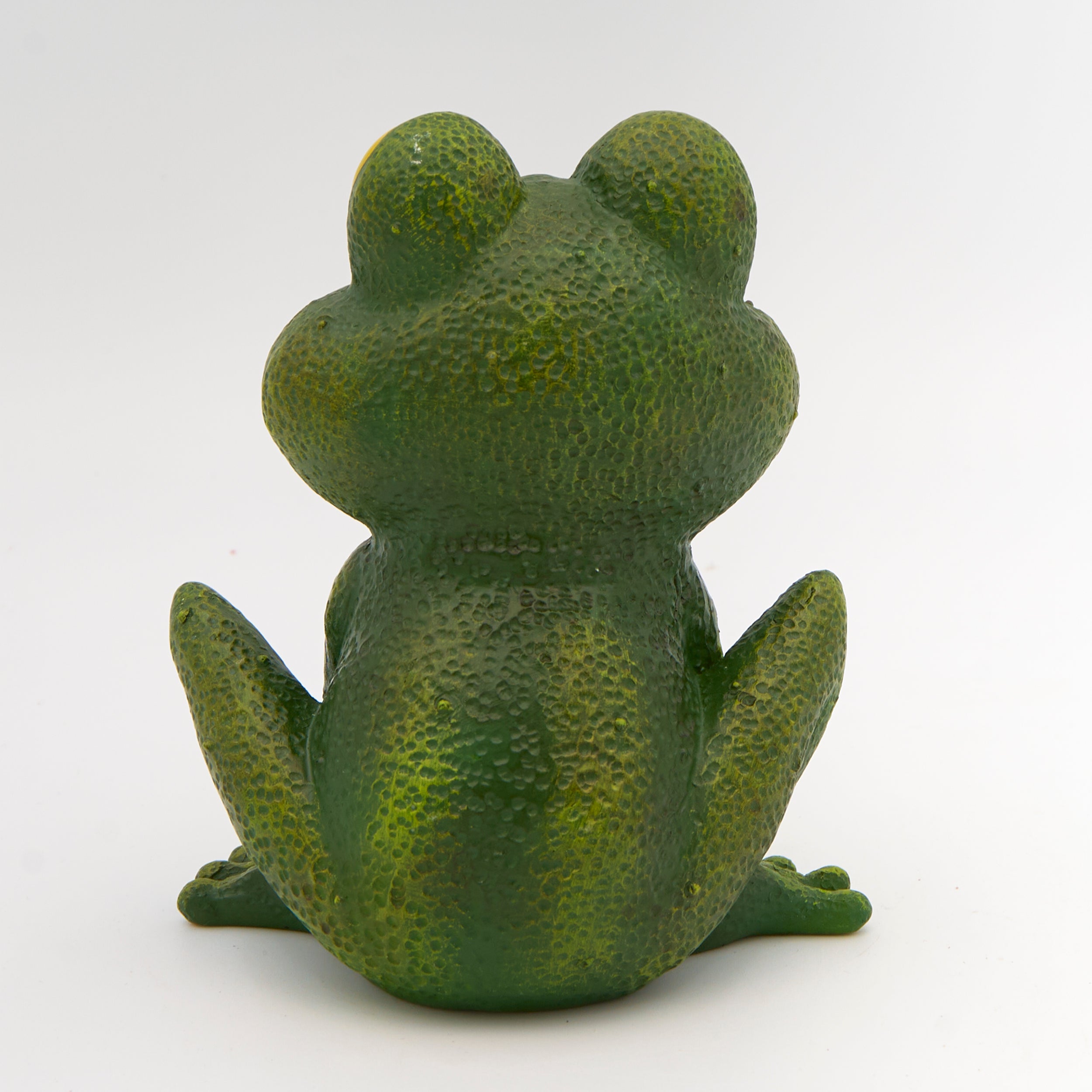 Smiling Frog with Daisy Garden Statue