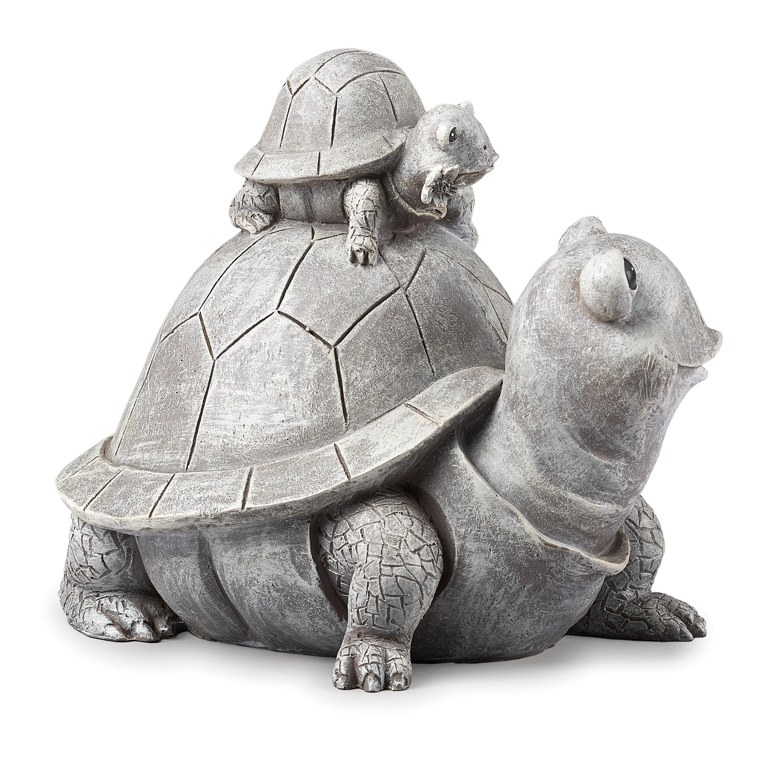 Pudgy Pals Mama Turtle & Baby Garden Statue