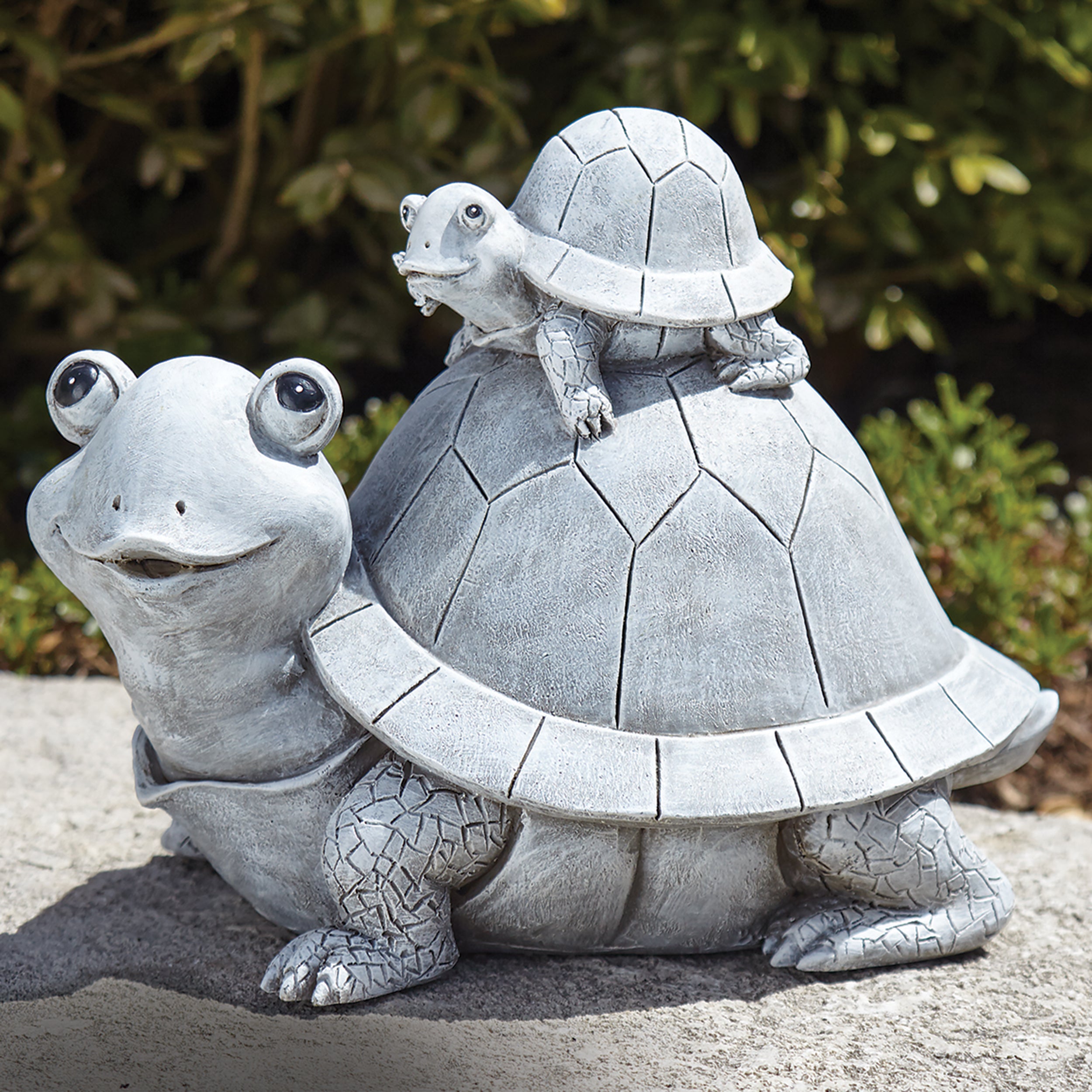 Pudgy Pals Mama Turtle & Baby Garden Statue