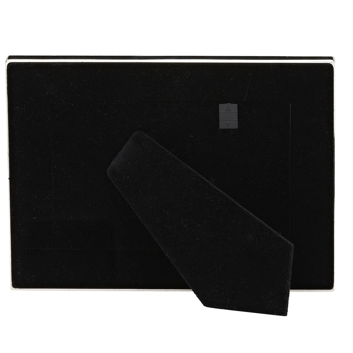 Back view of Caroline Collection 50th Anniversary Picture Frame showing the black backing and tabletop easel stand