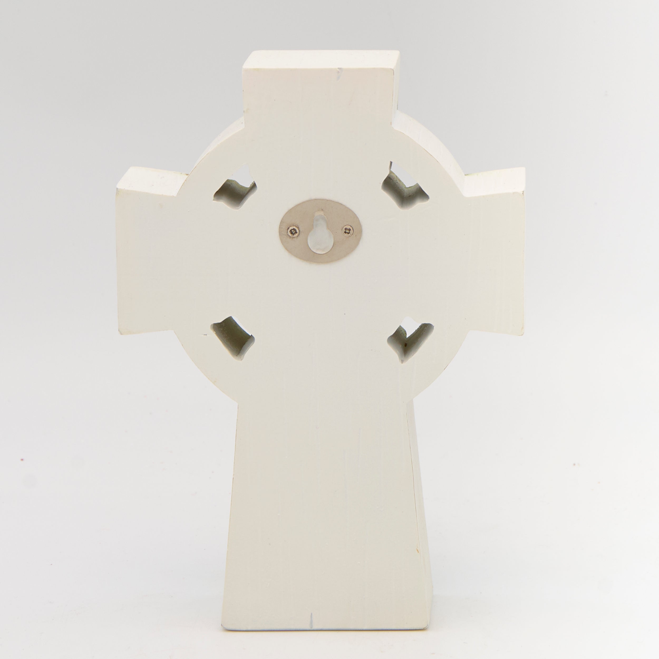 Woodcut-Style Celtic Tabletop Cross