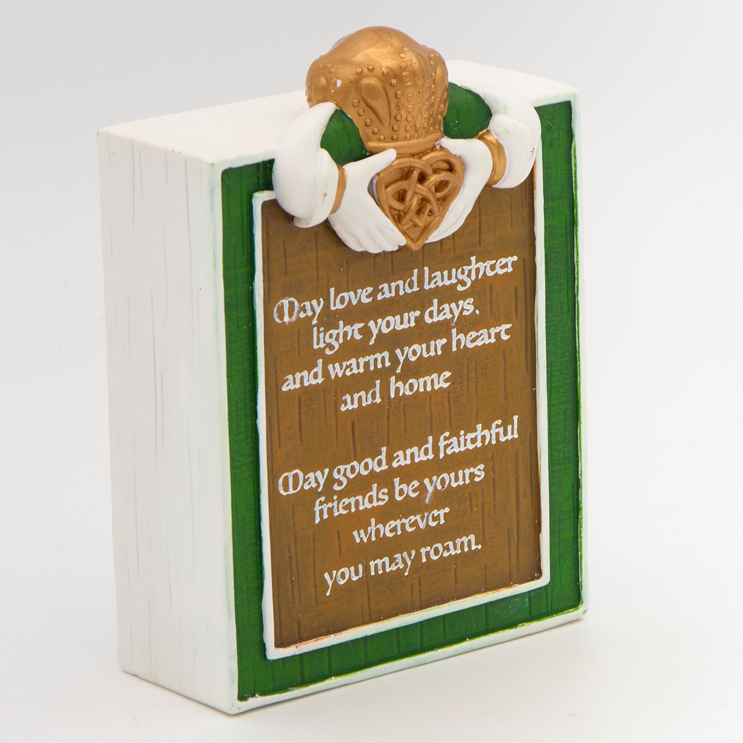 Irish Claddagh Tabletop Plaque