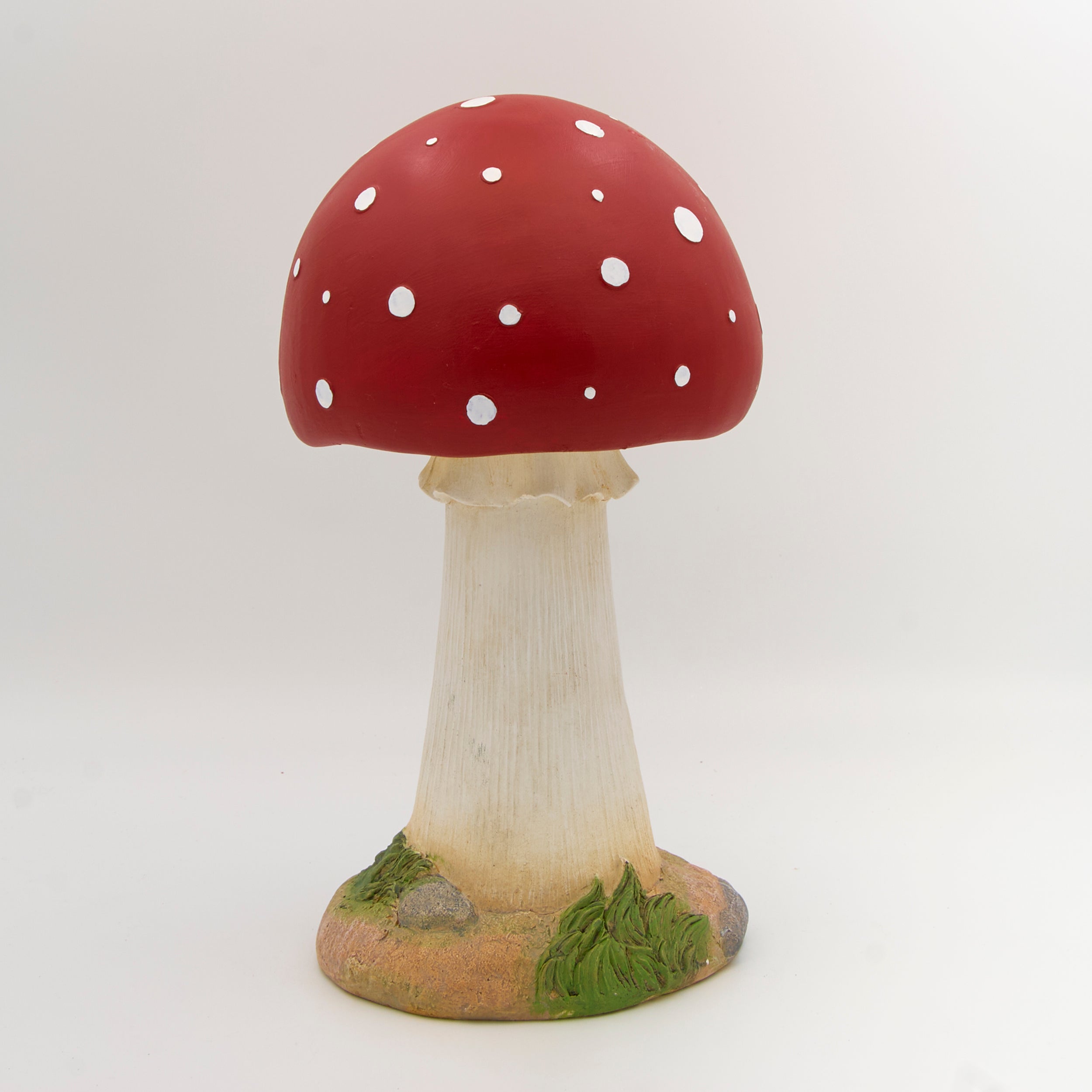 Red Toadstool Garden Statue