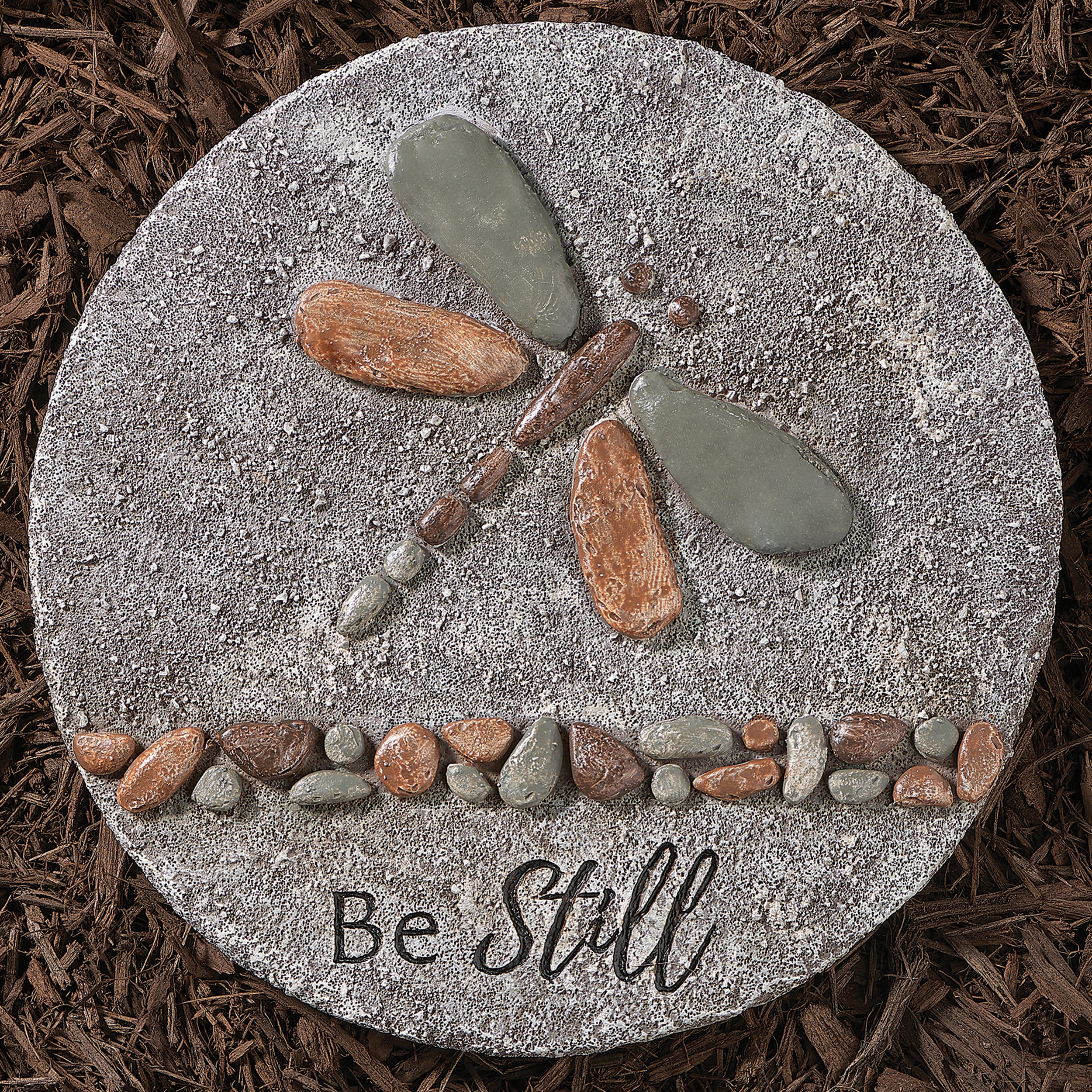 Be Still Pebble Dragonfly Stepping Stone