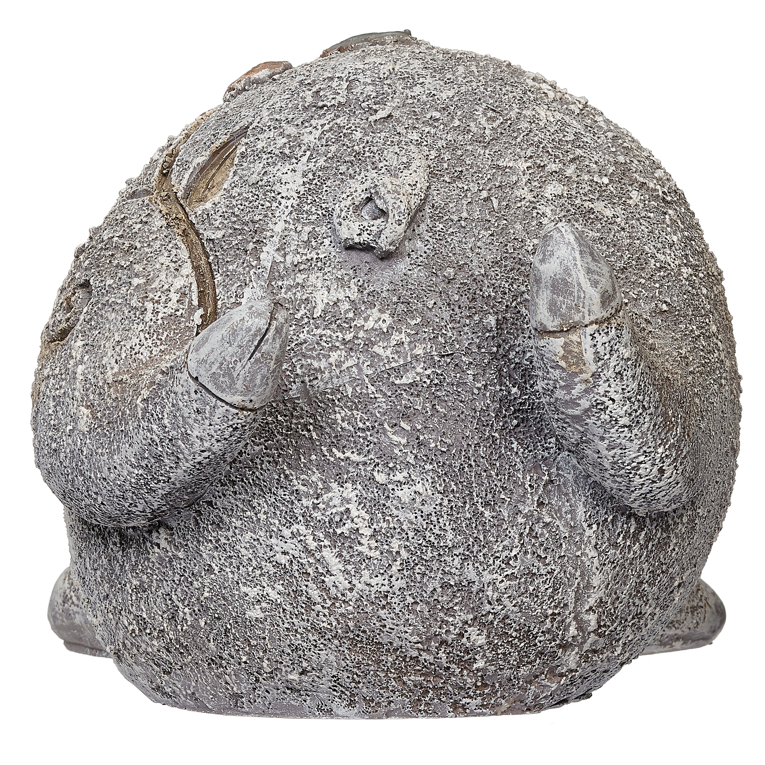 Pebble Flower Pig Garden Statue