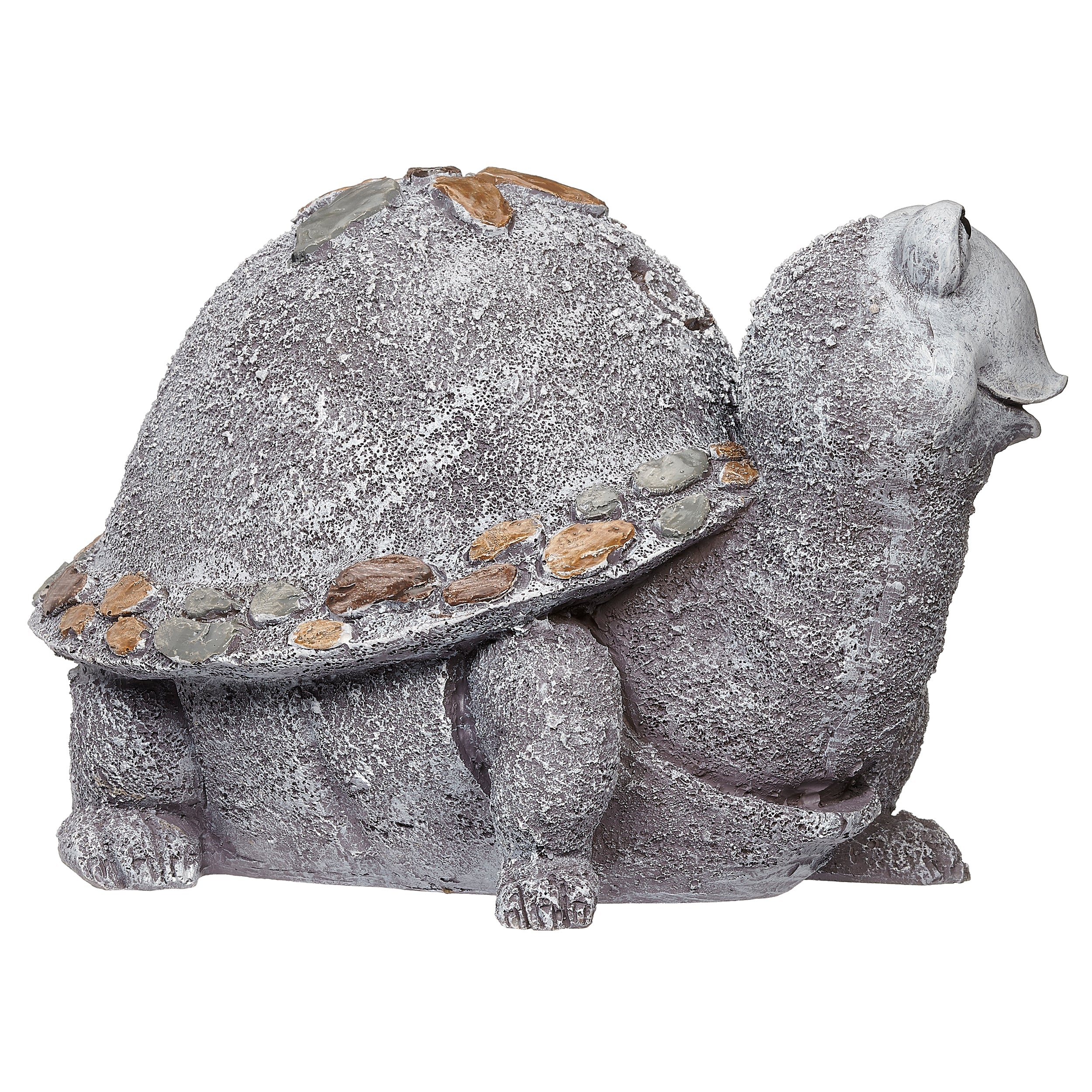 Pebble Flower Turtle Garden Statue