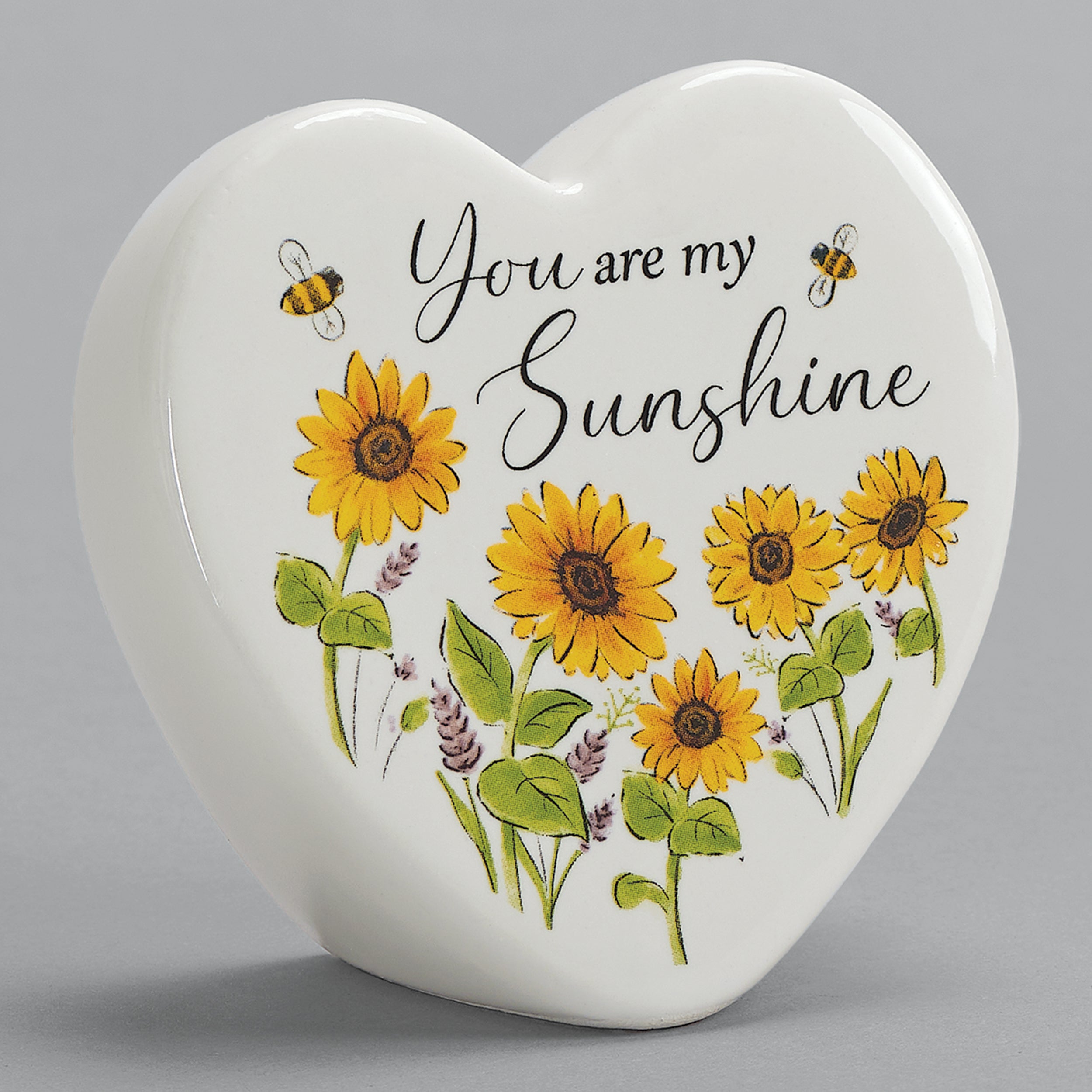 You Are My Sunshine Ceramic Heart