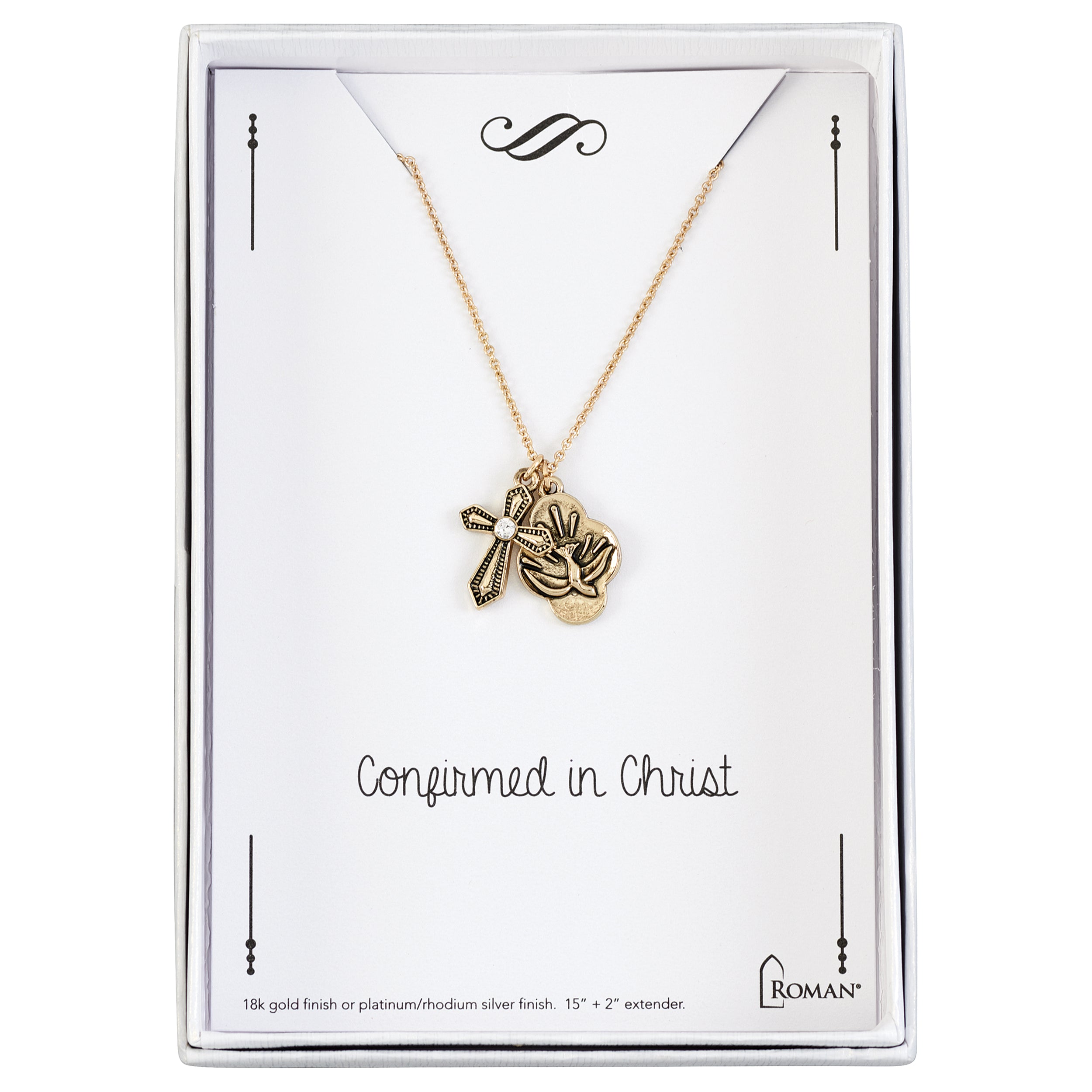 Confirmation Necklace – "Confirmed in Christ" Pendant