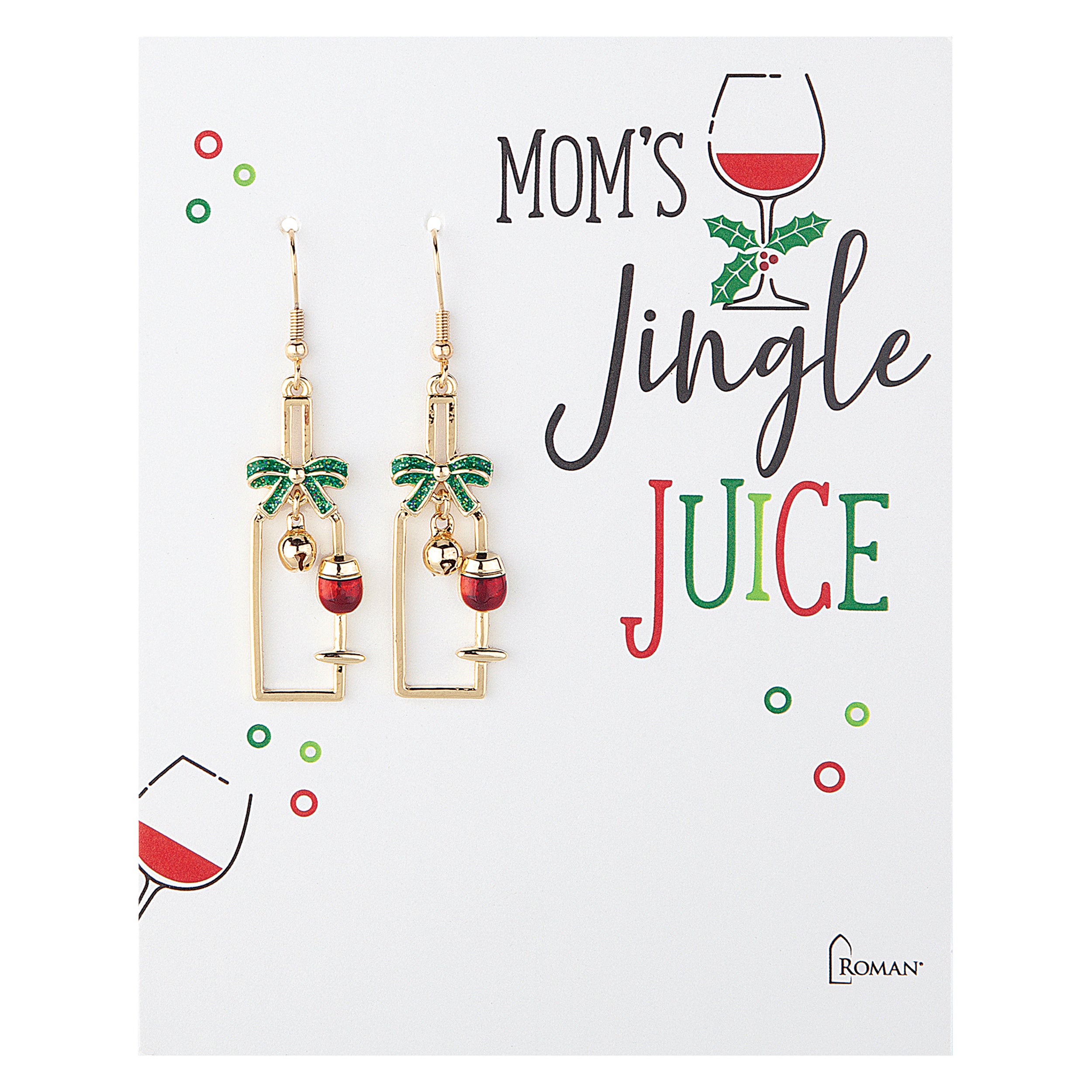 Jingle Juice Wine Dangle Earrings