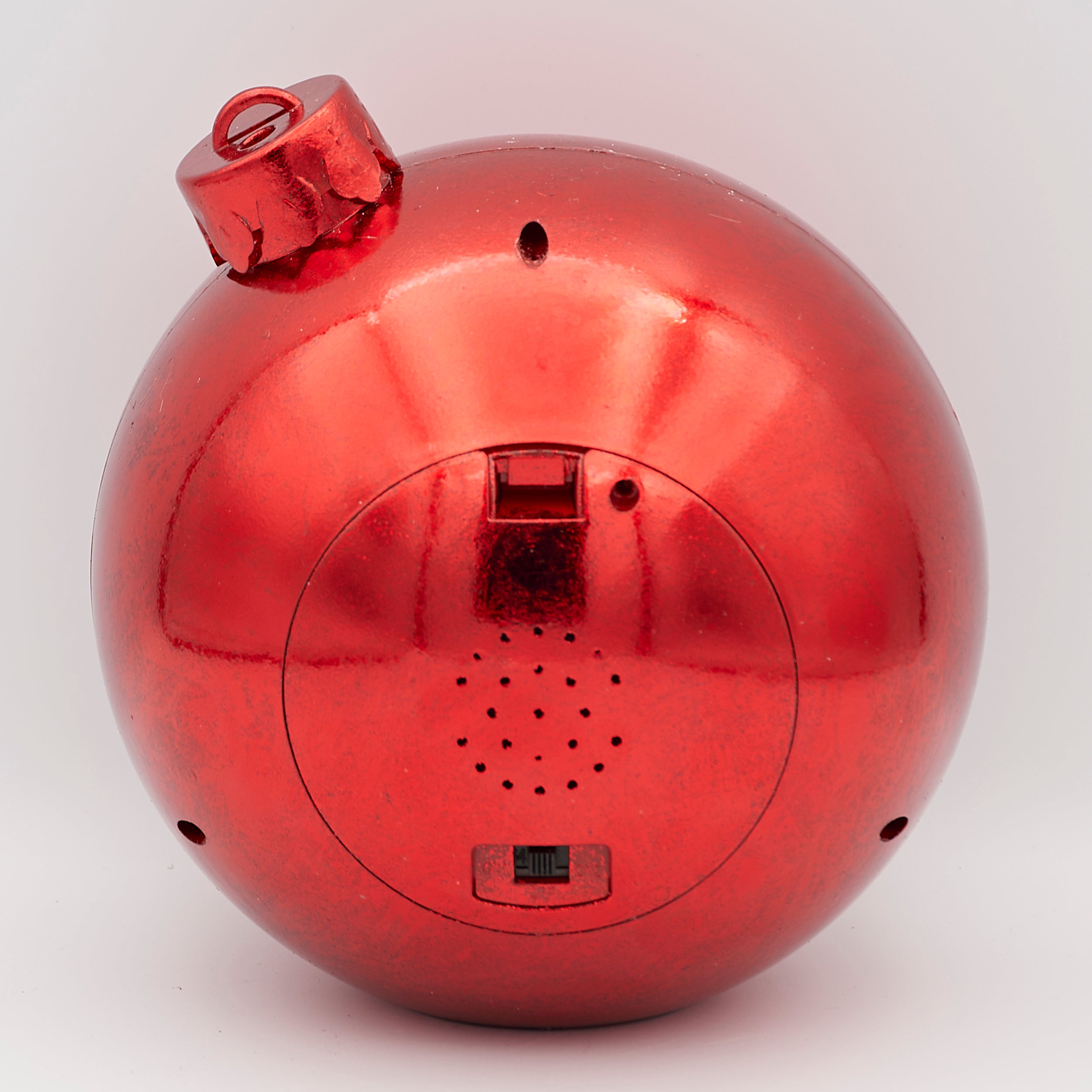 Confetti Lites Lighted Musical Red Ornament with Carolers & Church Scene