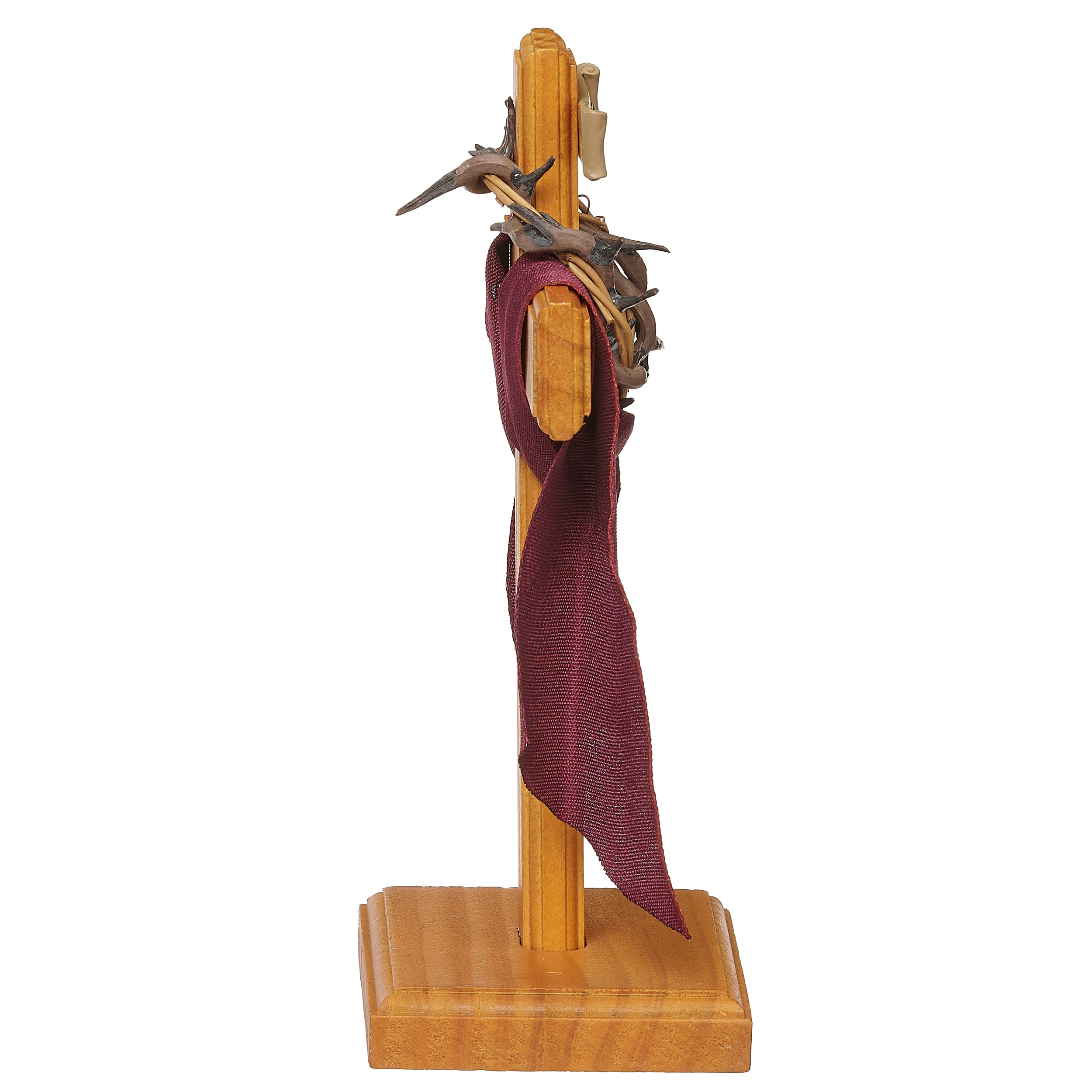 "He Is Risen" Crown of Thorns Standing Cross