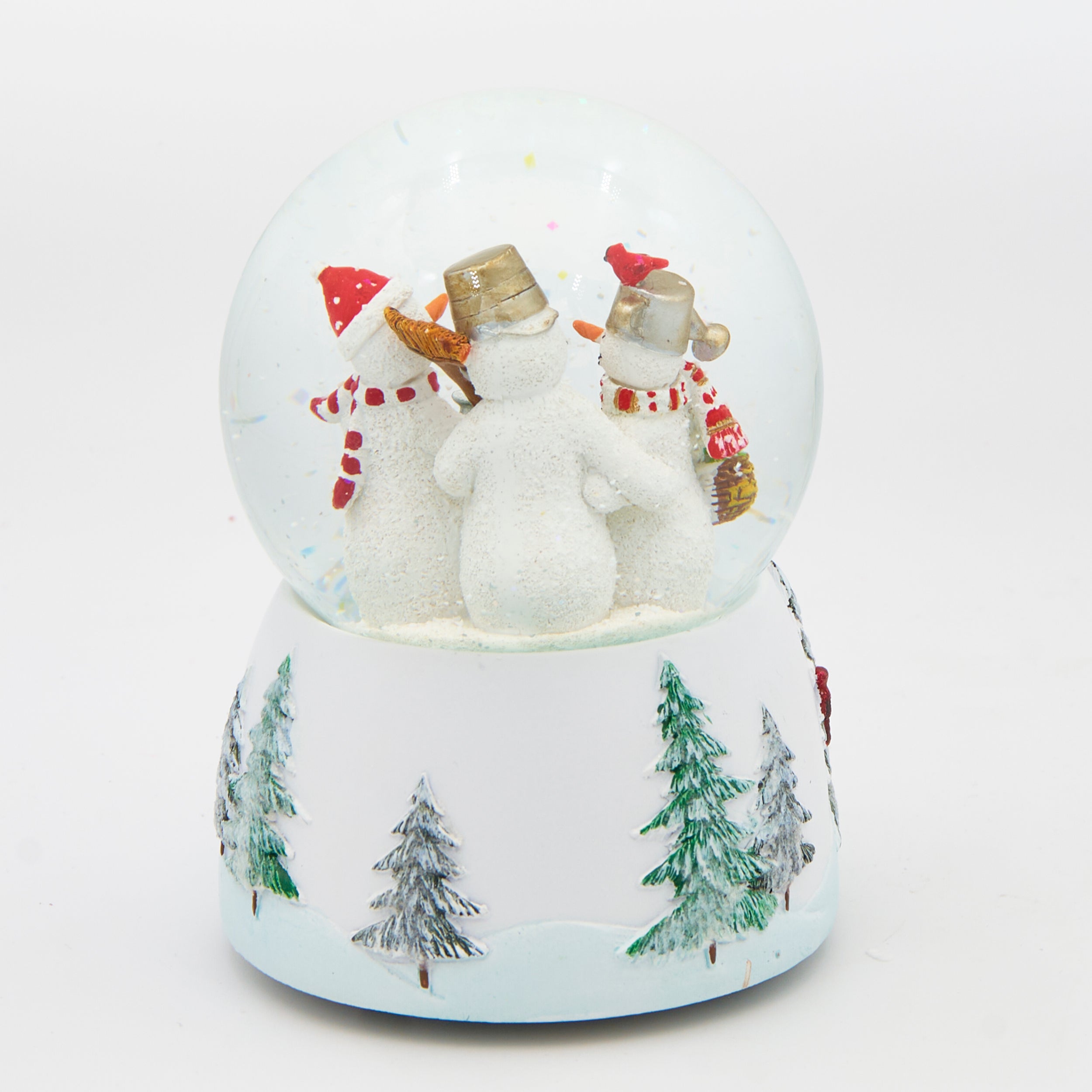 Glitterdome Musical Snowman Family – "The 12 Days of Christmas" Tune