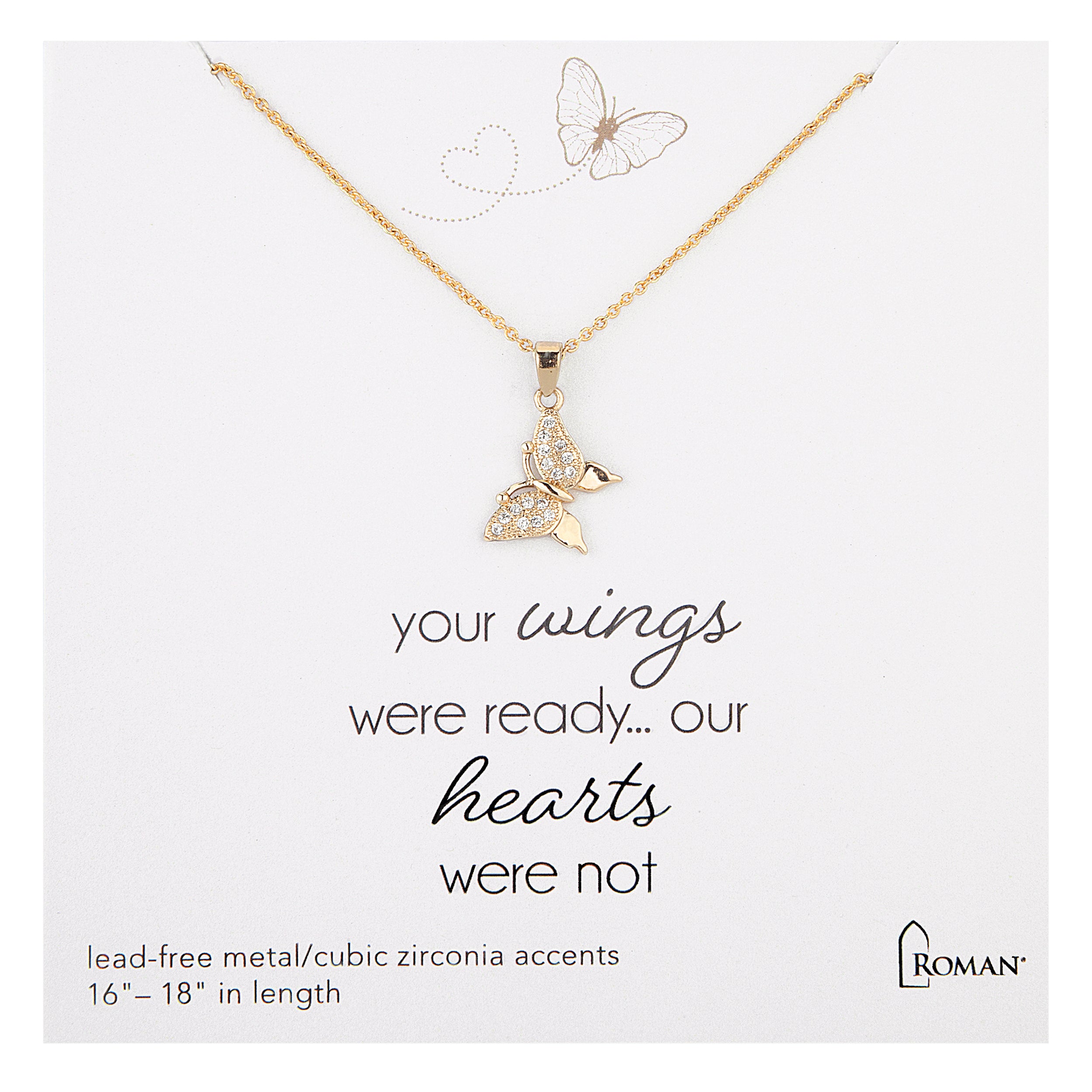 Butterfly Wings Remembrance Necklace